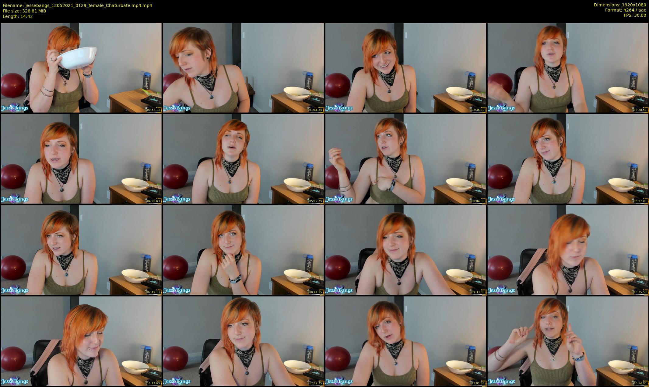jessebangs — 15 minute Chaturbate female cam show recording, 1080p, May 12, 2021