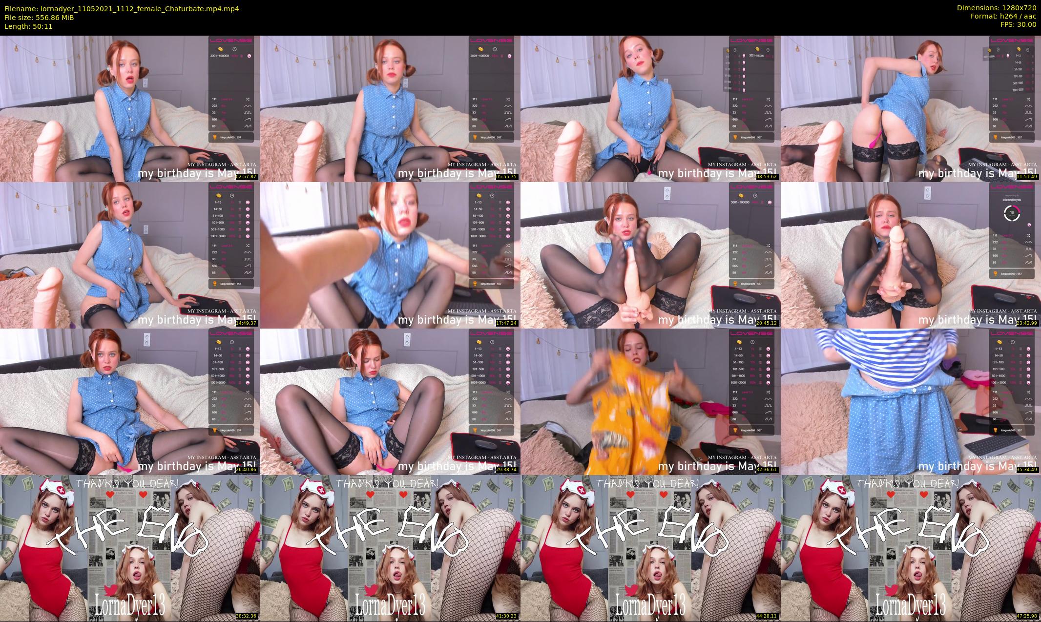 lornadyer — 51 minute Chaturbate female cam show recording, 720p, May 11, 2021