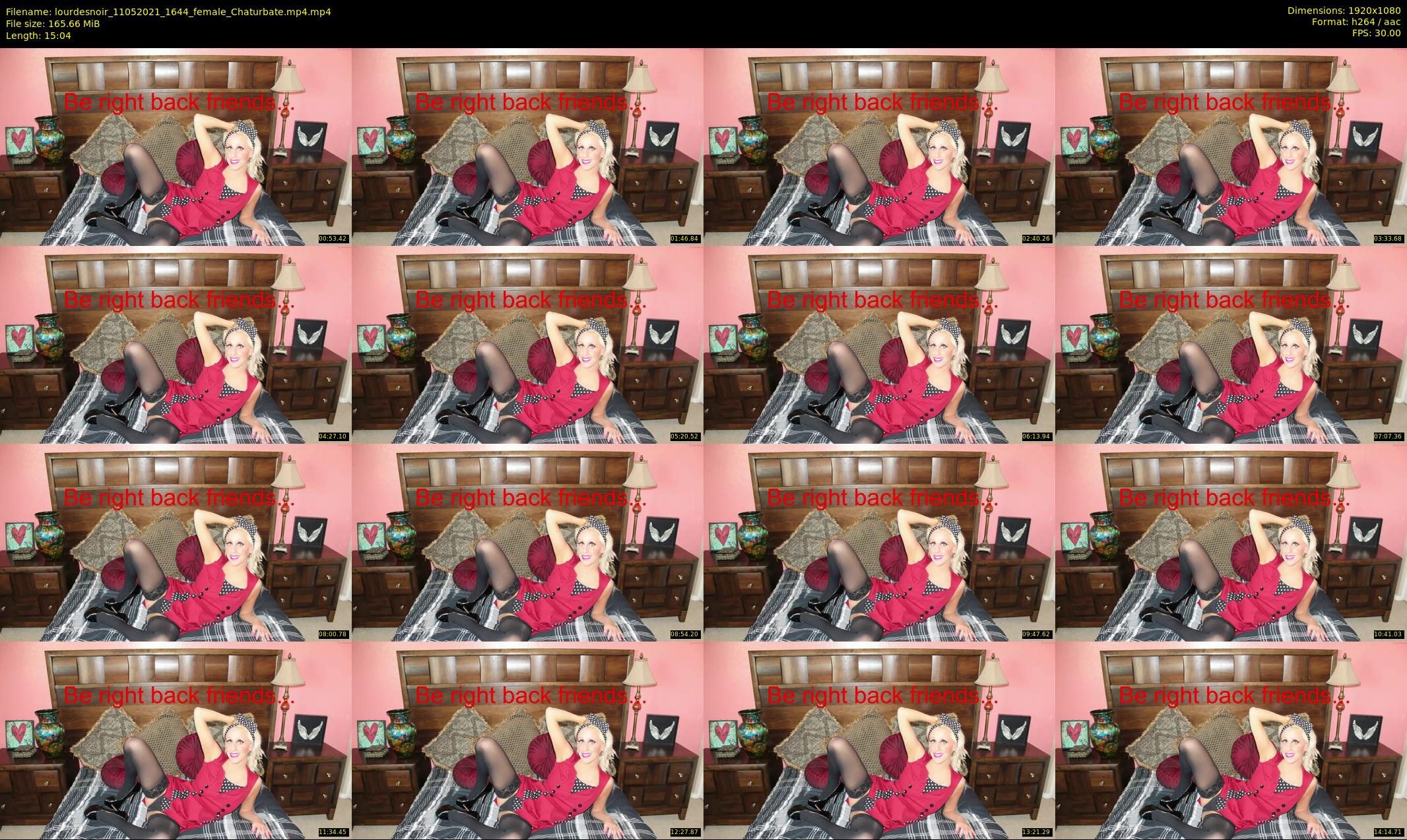lourdesnoir — 16 minute Chaturbate female cam show recording, 1080p, May 11, 2021