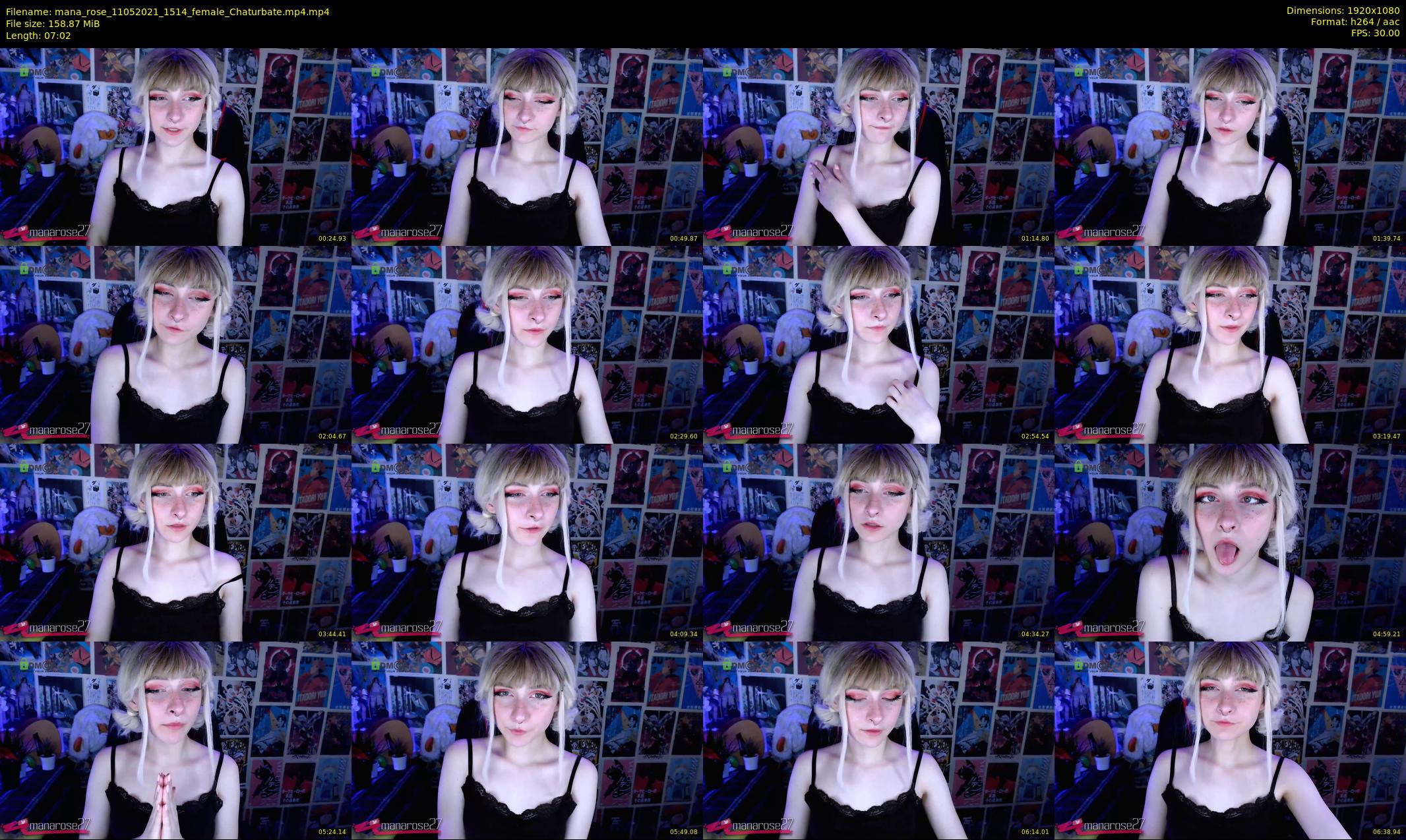 mana_rose — 8 minute Chaturbate female cam show recording, 1080p, May 11, 2021