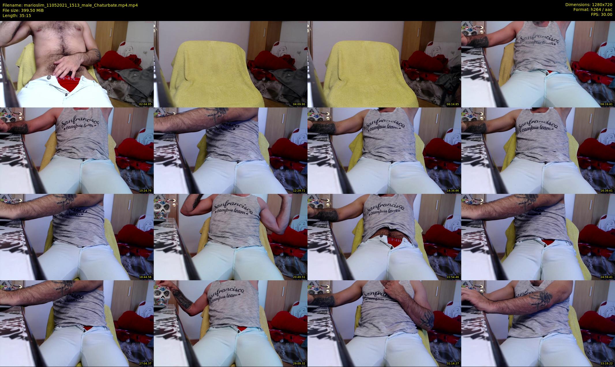 marioslim — 36 minute Chaturbate male cam show recording, 720p, May 11, 2021