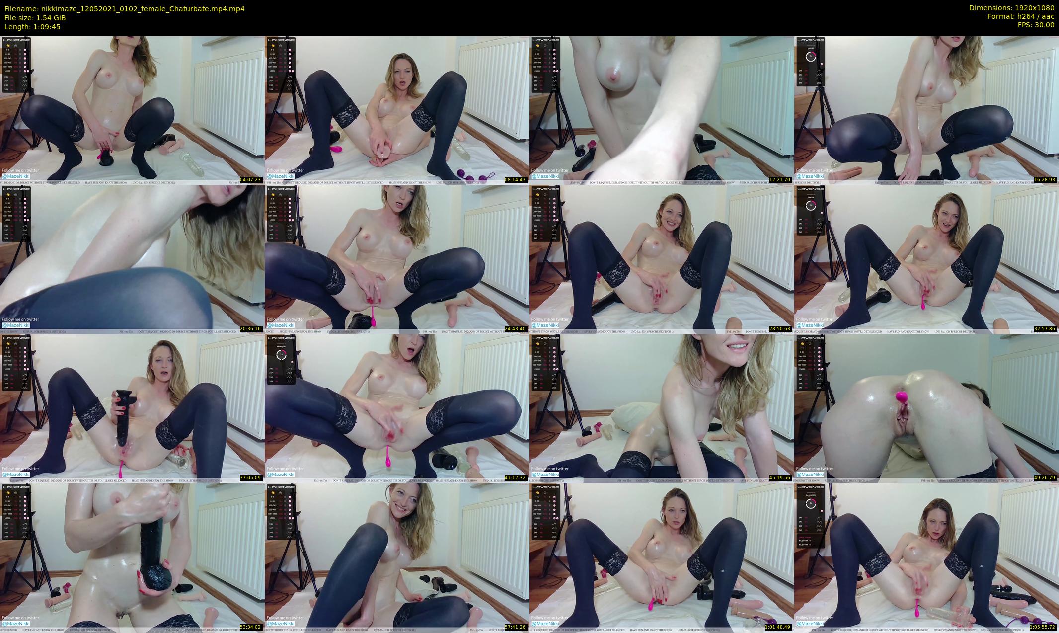 nikkimaze — 70 minute Chaturbate couple cam show recording, 1080p, May 12, 2021