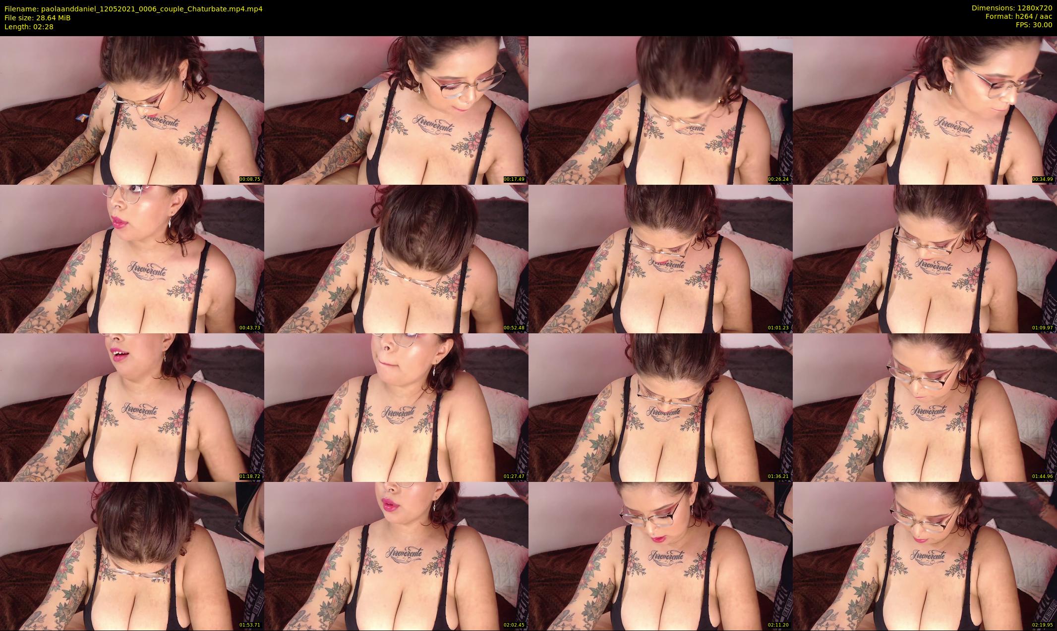 paolaanddaniel — 3 minute Chaturbate couple cam show recording, 720p, May 12, 2021