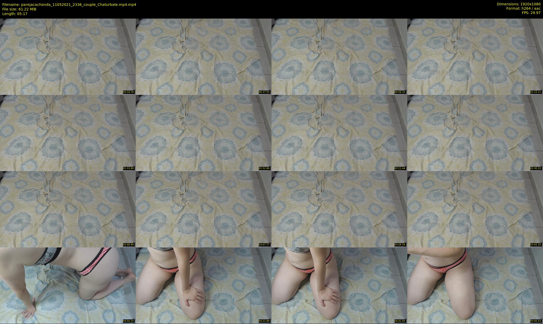parejacachonda — 6 minute Chaturbate couple cam show recording, 1080p, May 11, 2021