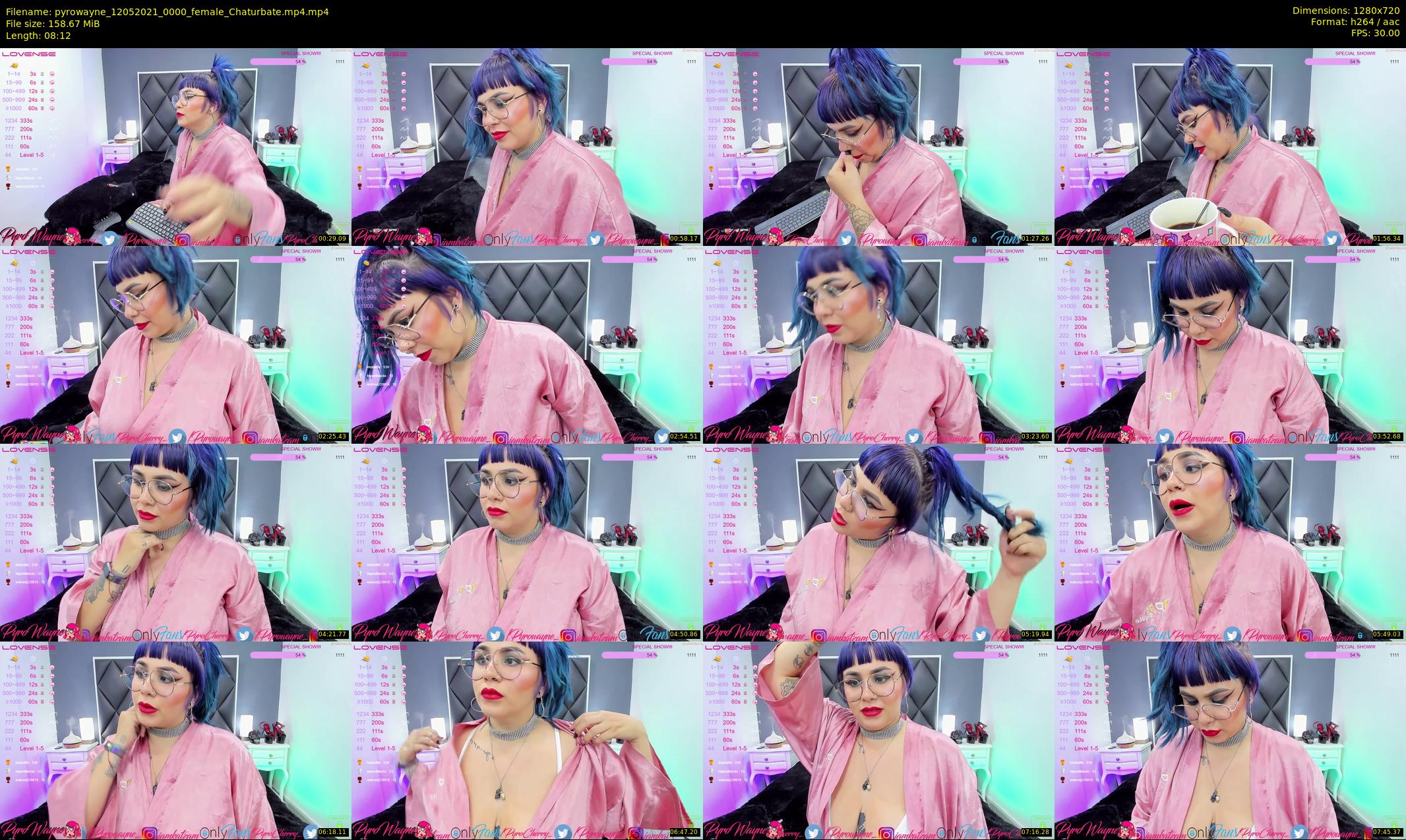 pyrowayne — 9 minute Chaturbate female cam show recording, 720p, May 12, 2021