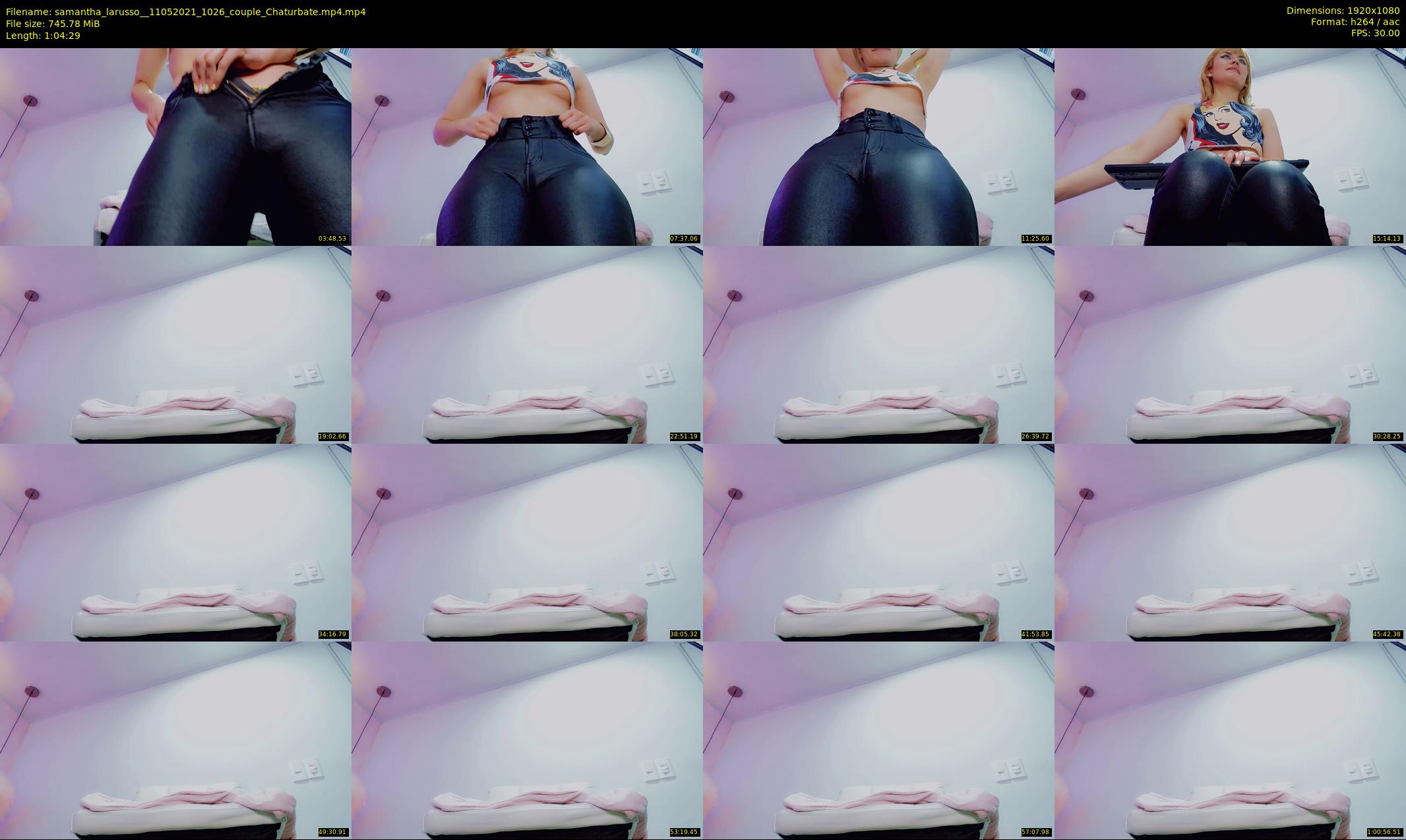samantha_larusso_ — 65 minute Chaturbate couple cam show recording, 1080p, May 11, 2021