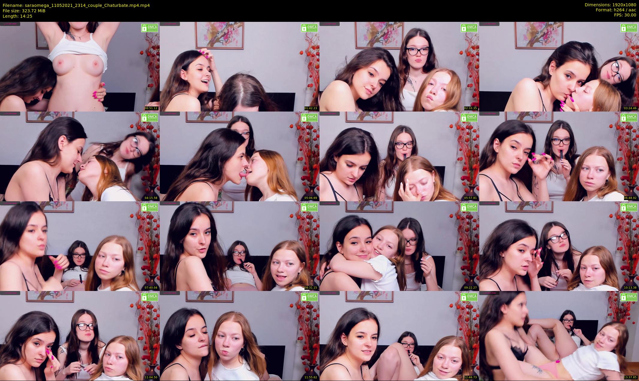 saraomega — 15 minute Chaturbate couple cam show recording, 1080p, May 11, 2021