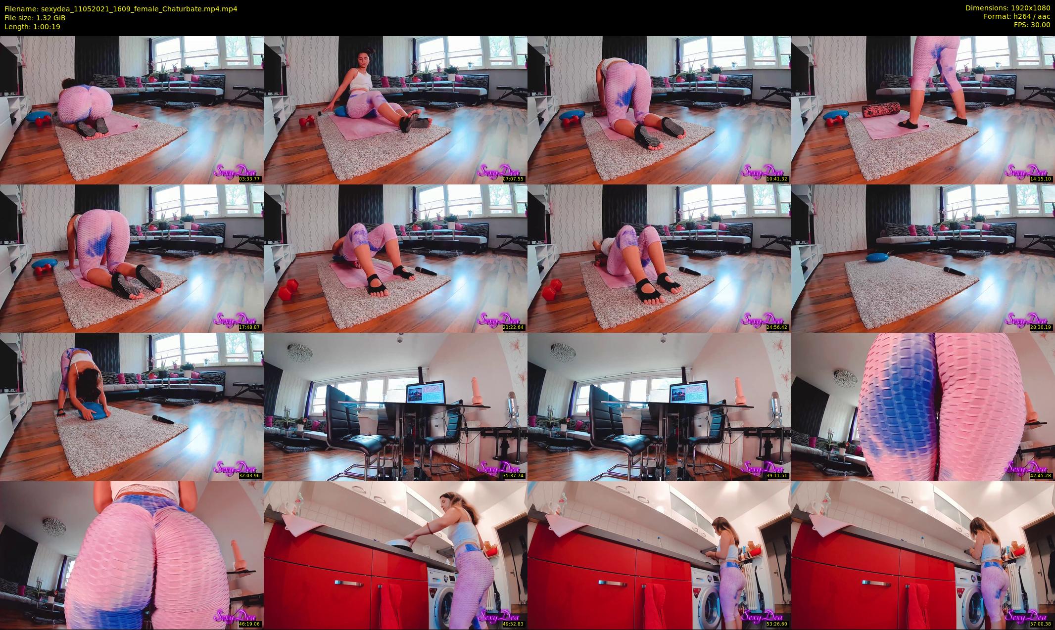 sexydea — 61 minute Chaturbate female cam show recording, 1080p, May 11, 2021