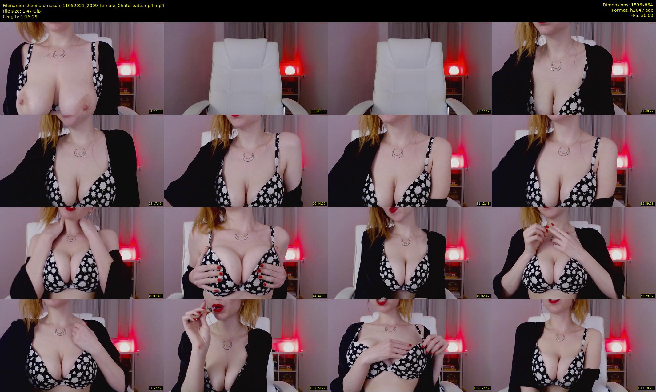 sheenajomason — 76 minute Chaturbate female cam show recording, 720p, May 11, 2021