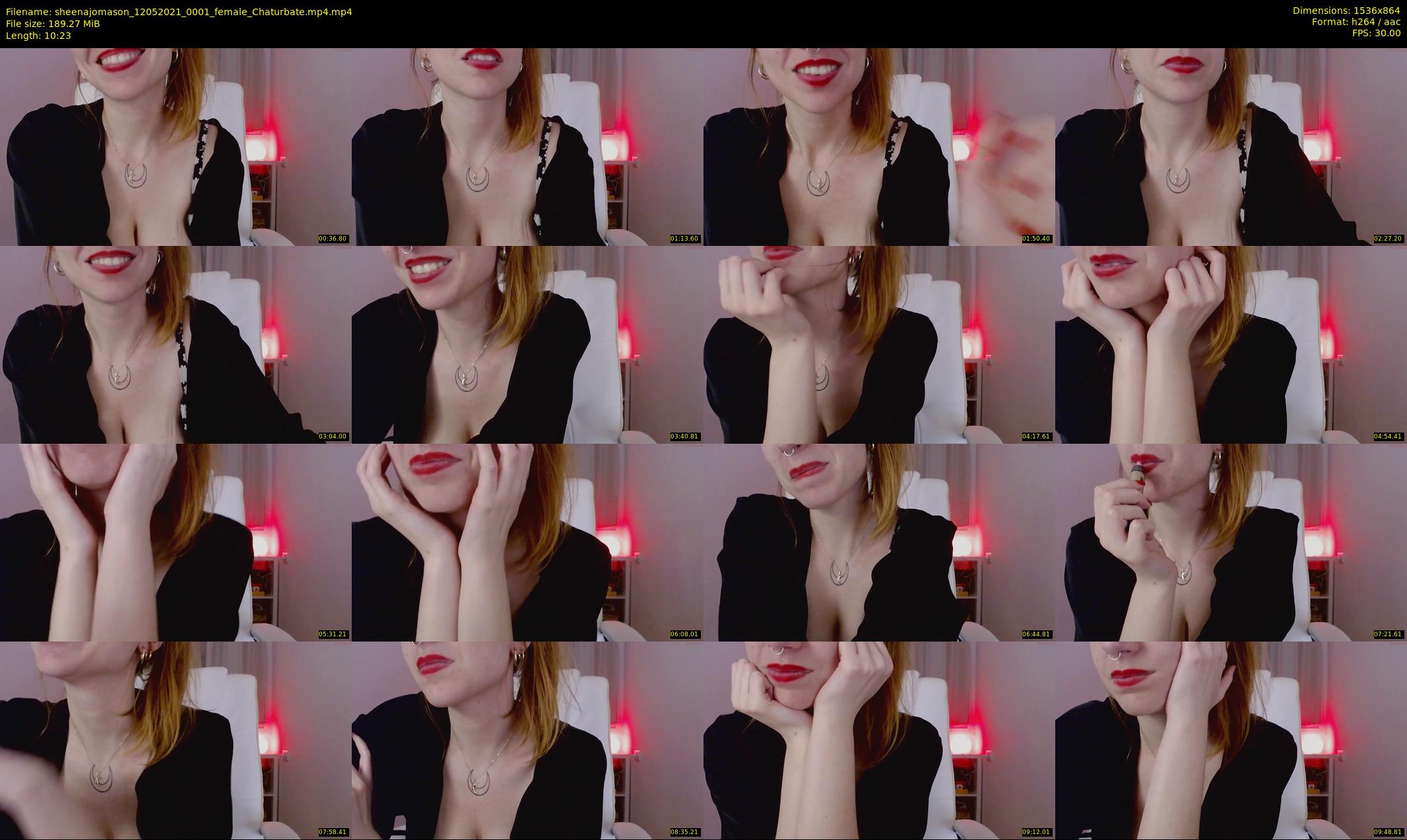 sheenajomason — 11 minute Chaturbate female cam show recording, 720p, May 12, 2021