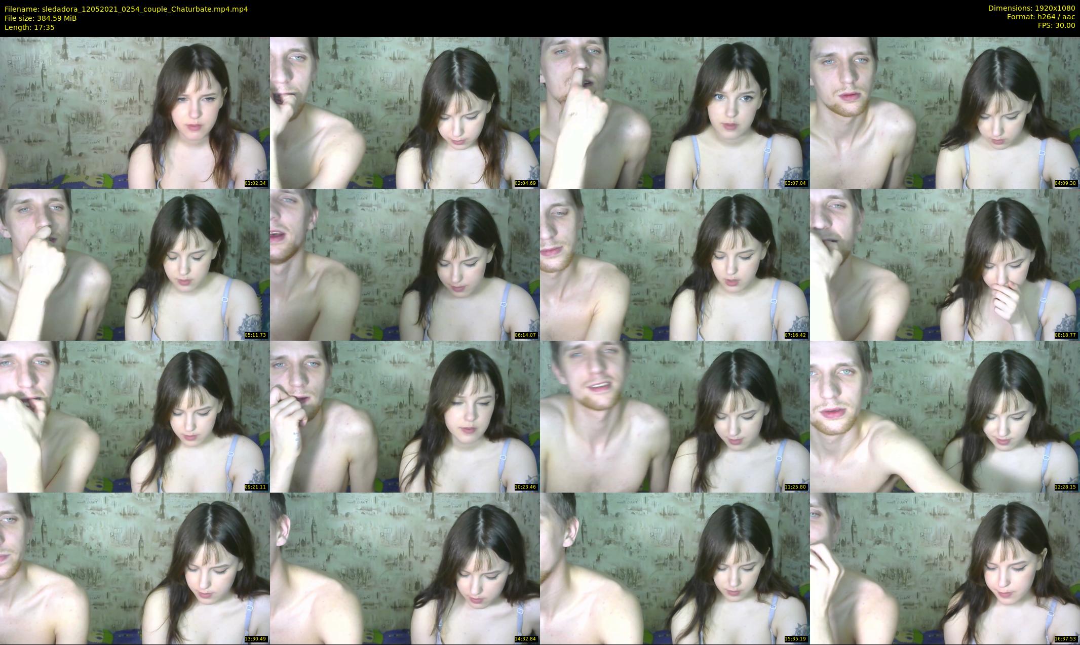sledadora — 18 minute Chaturbate couple cam show recording, 1080p, May 12, 2021