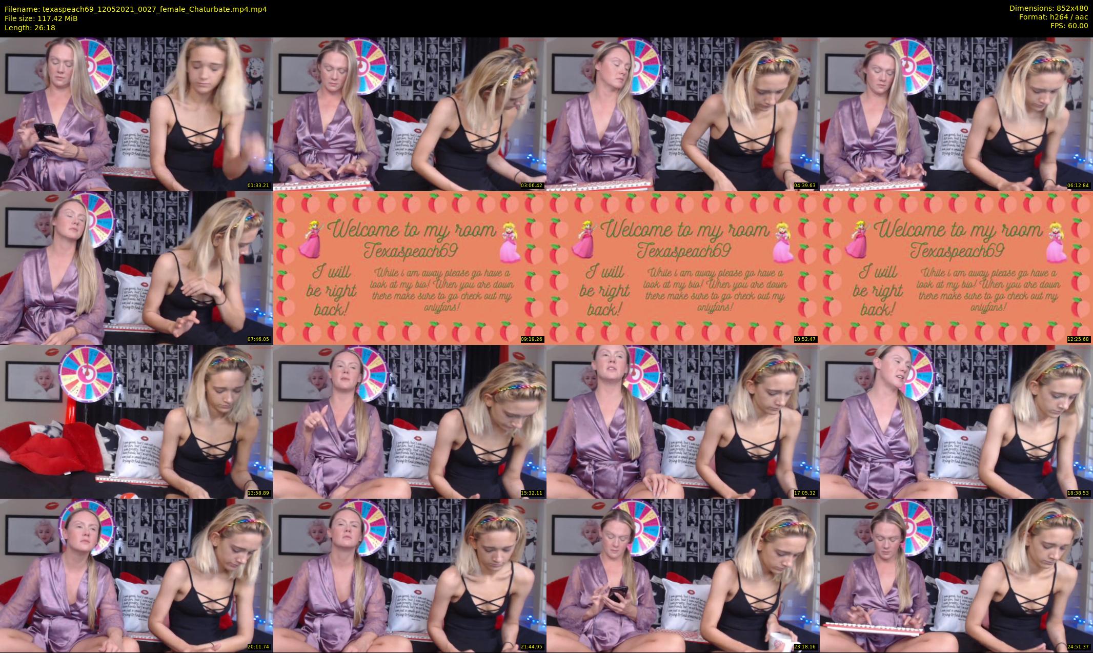 texaspeach69 — 27 minute Chaturbate female cam show recording, 480p, May 12, 2021