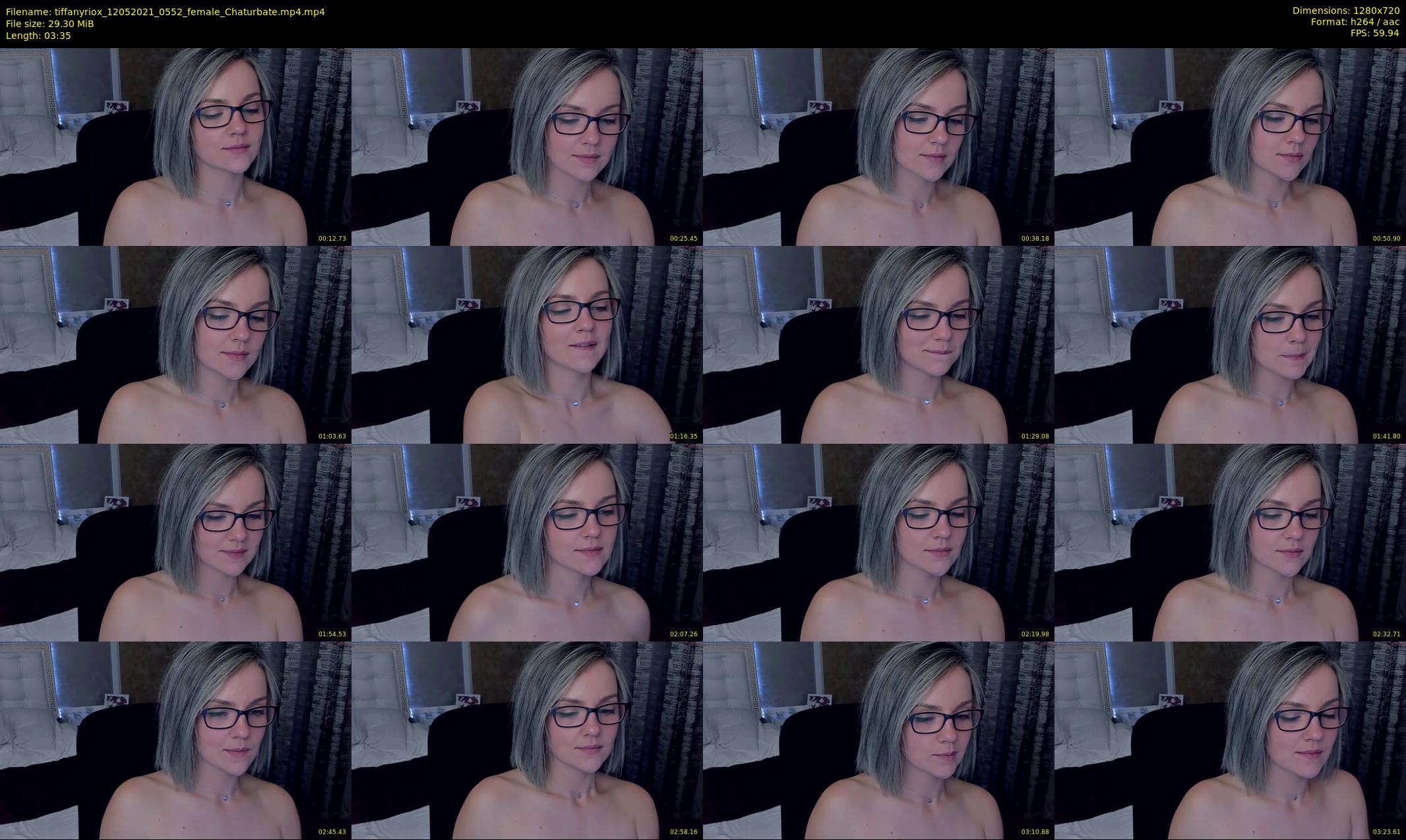 tiffanyriox — 4 minute Chaturbate female cam show recording, 720p, May 12, 2021