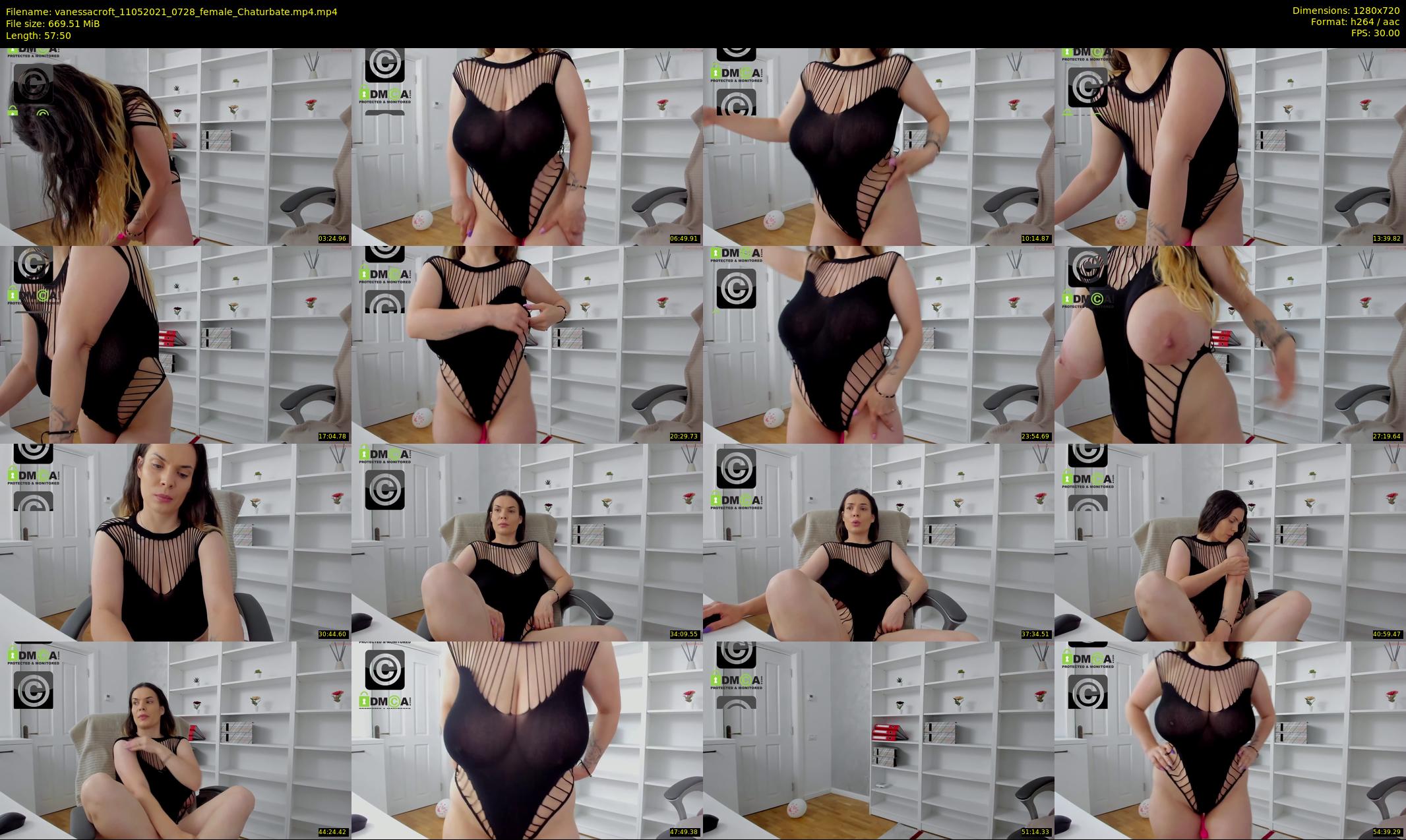 vanessacroft — 58 minute Chaturbate female cam show recording, 720p, May 11, 2021