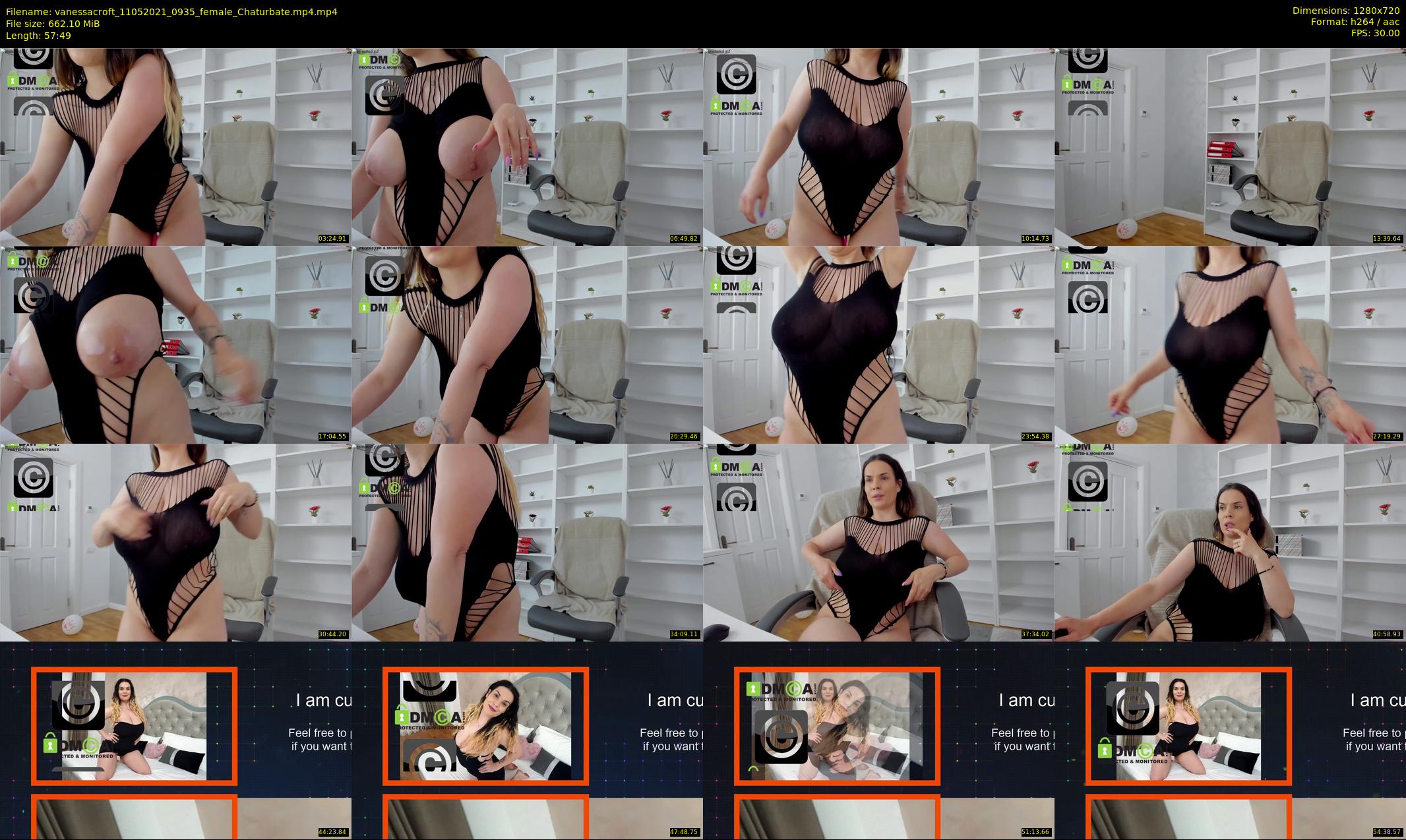 vanessacroft — 58 minute Chaturbate female cam show recording, 720p, May 11, 2021