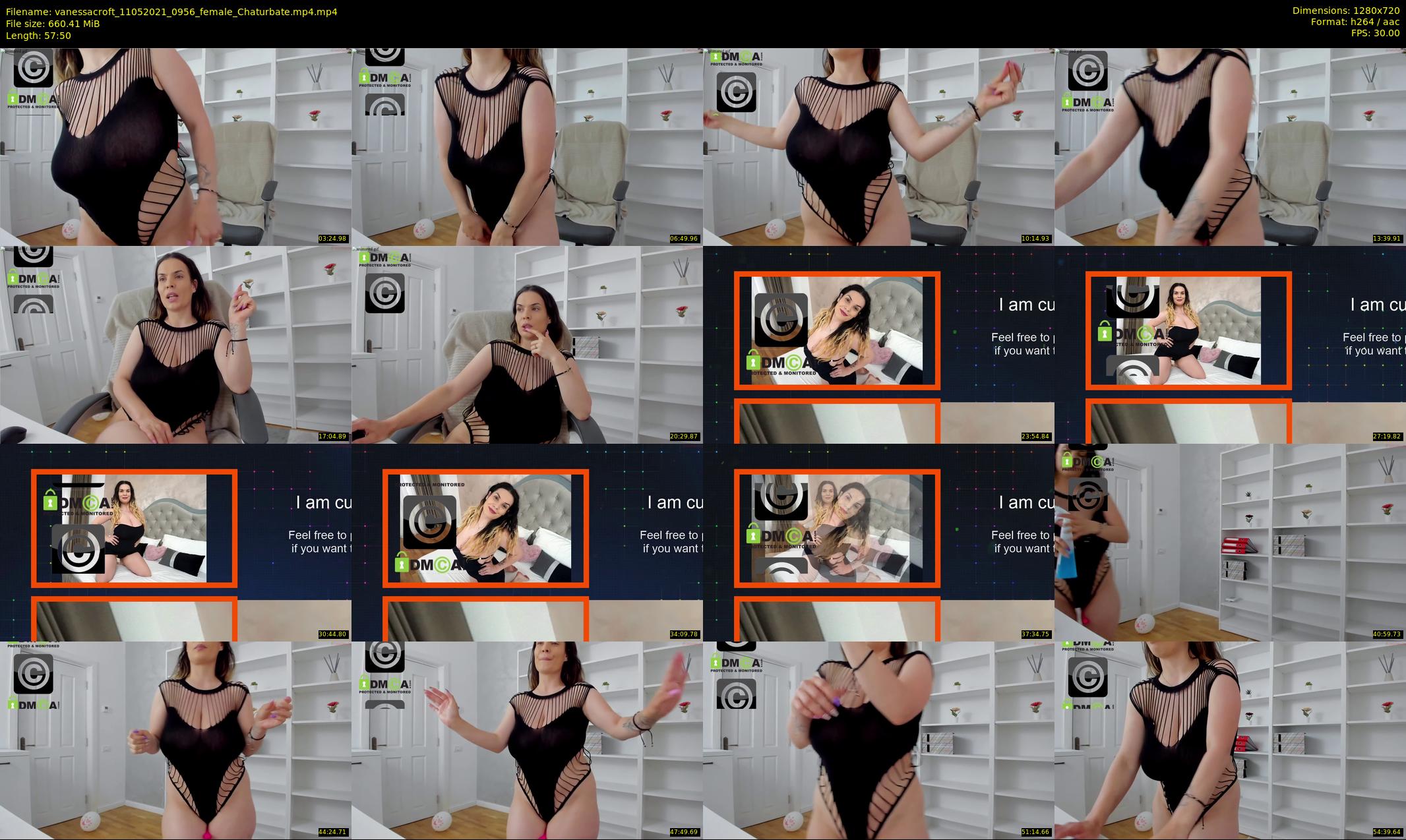 vanessacroft — 58 minute Chaturbate female cam show recording, 720p, May 11, 2021