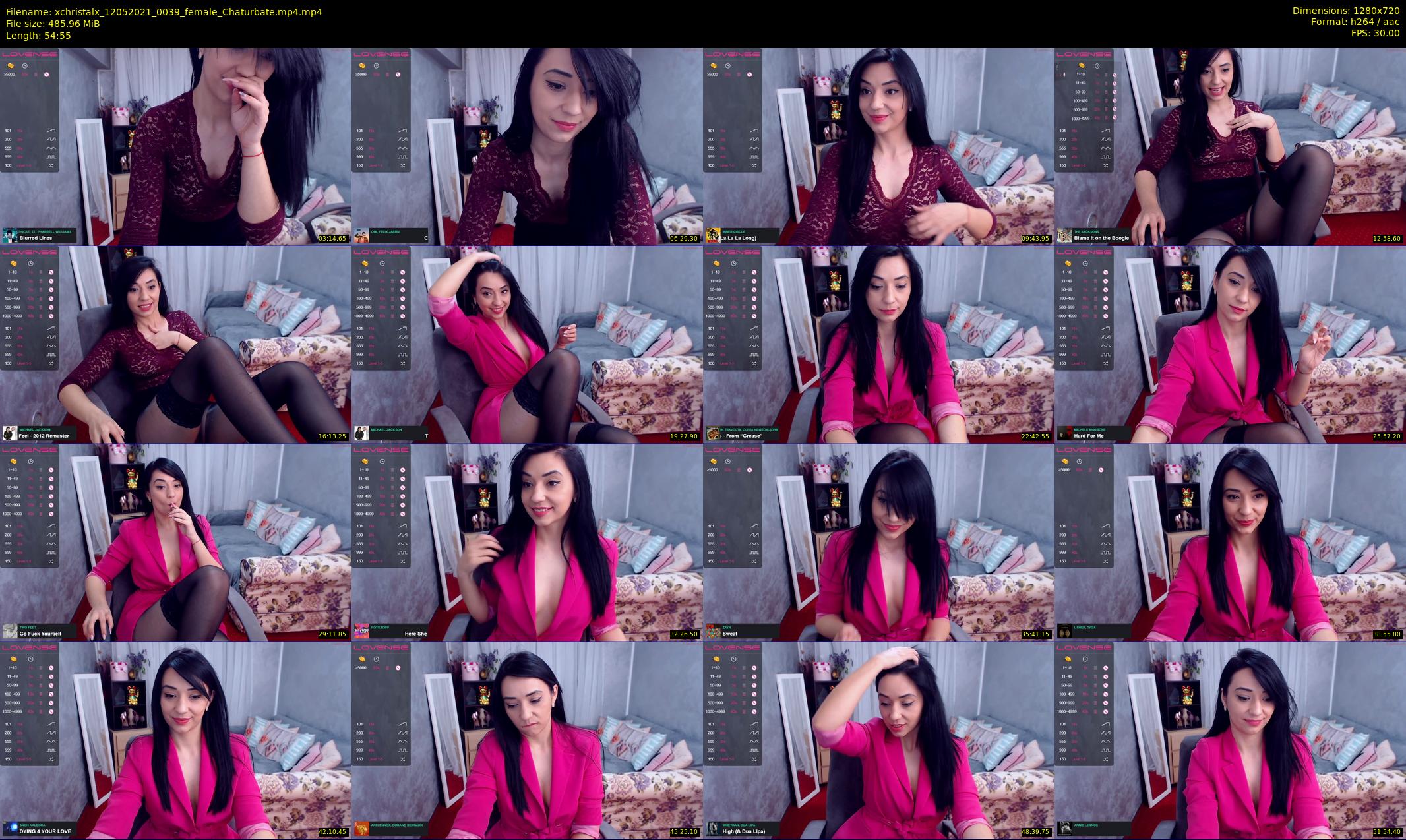 xchristalx — 55 minute Chaturbate female cam show recording, 720p, May 12, 2021