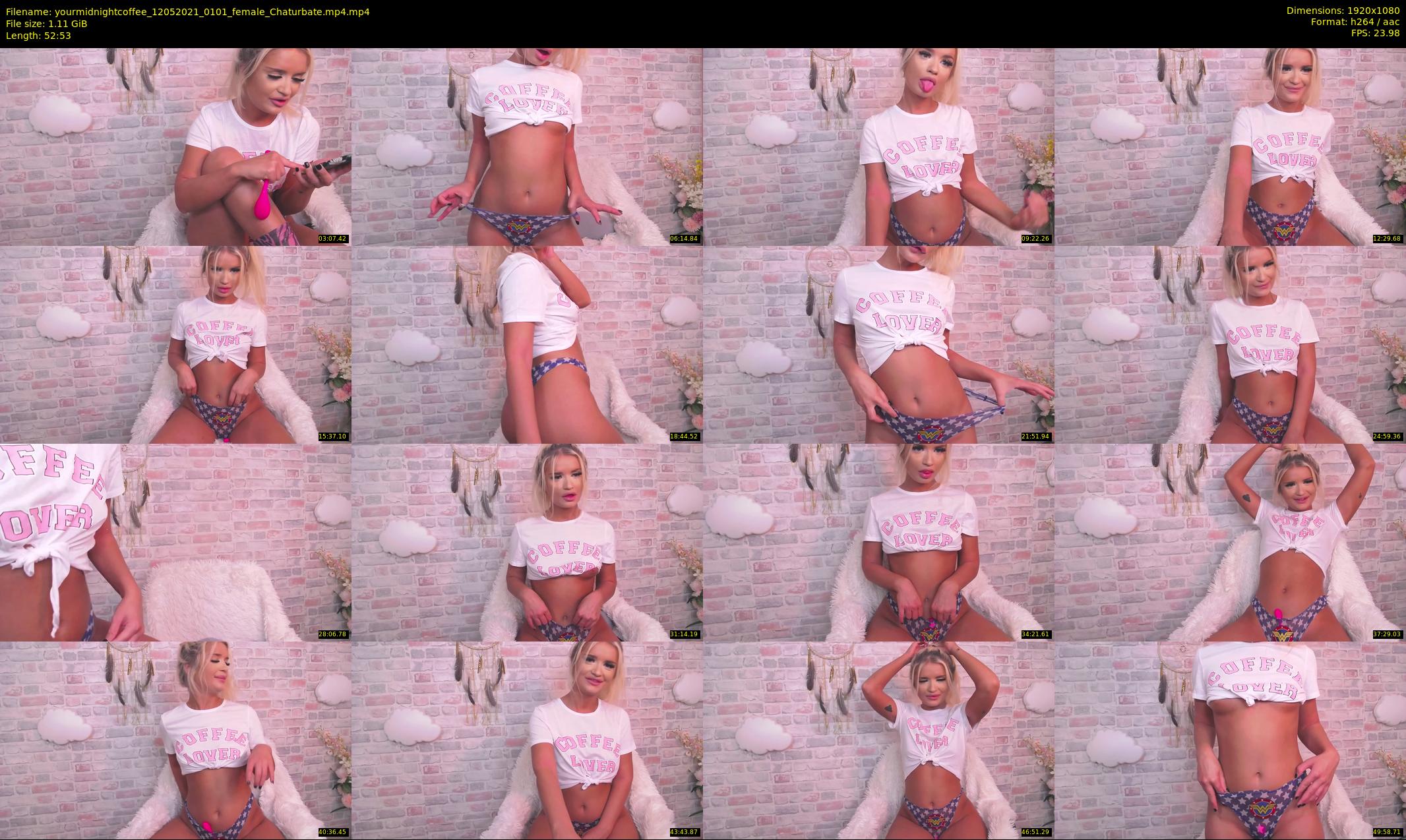 yourmidnightcoffee — 53 minute Chaturbate female cam show recording, 1080p, May 12, 2021