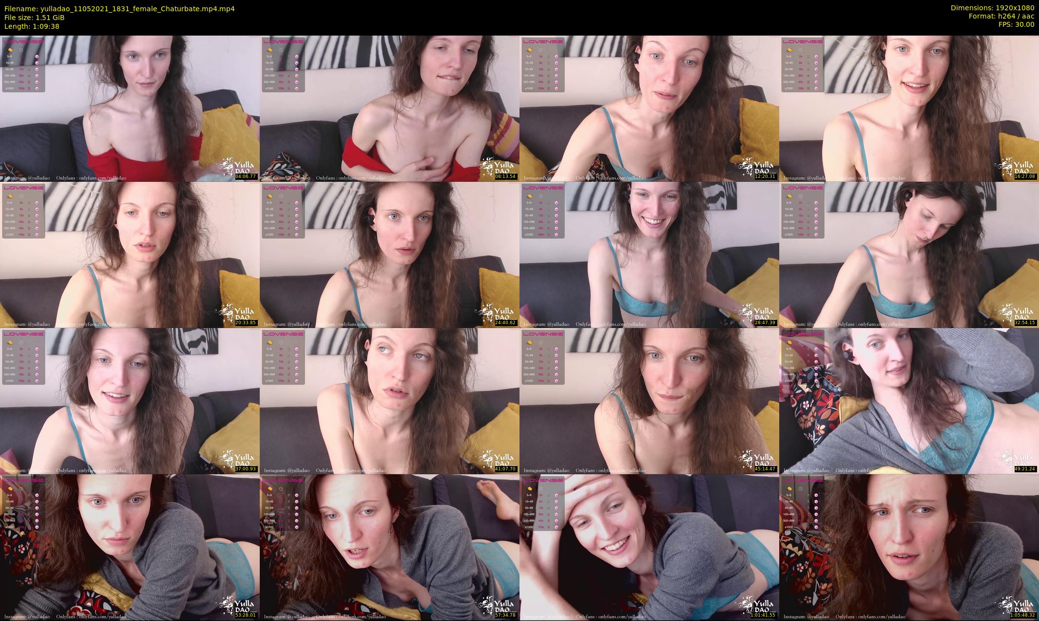 yulladao — 70 minute Chaturbate female cam show recording, 1080p, May 11, 2021