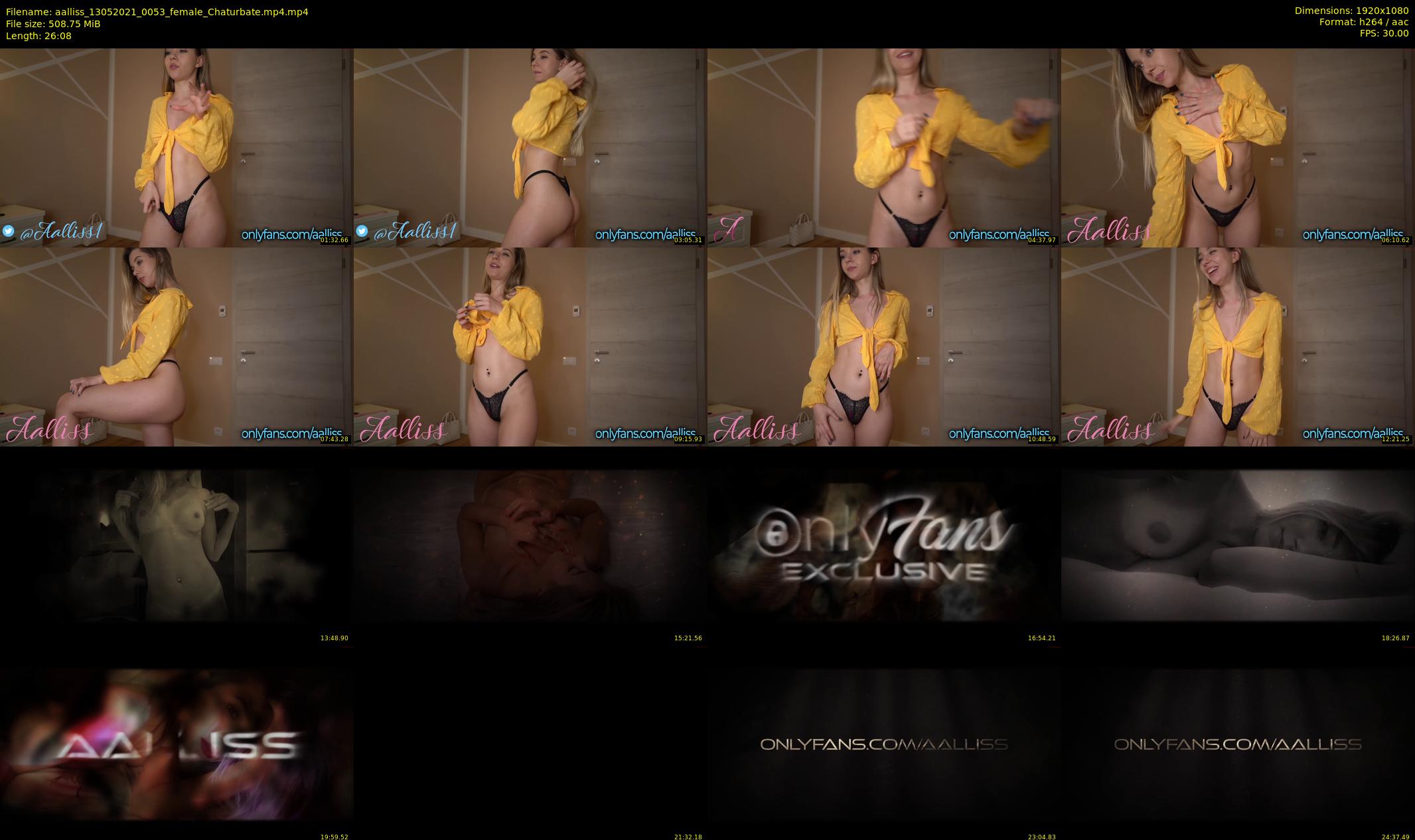 aalliss — 27 minute Chaturbate female cam show recording, 1080p, May 13, 2021
