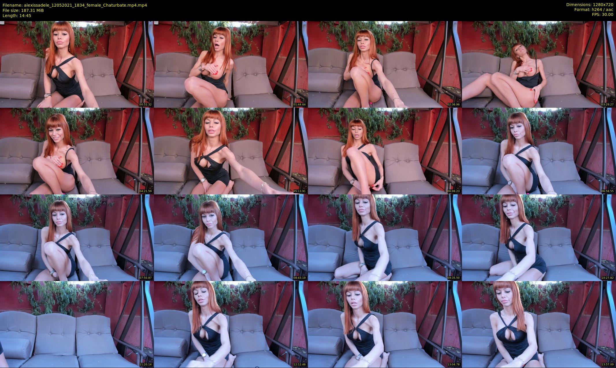 alexissadele — 15 minute Chaturbate female cam show recording, 720p, May 12, 2021
