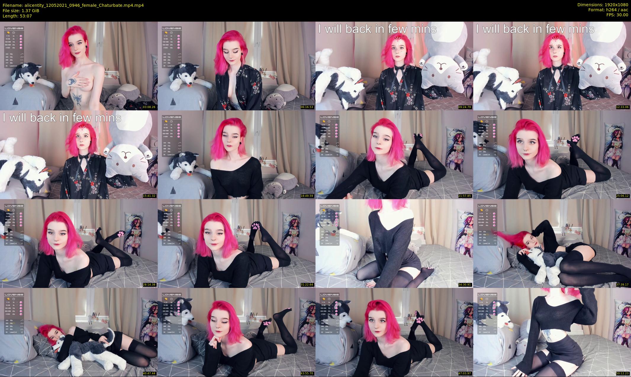 alicentity — 54 minute Chaturbate female cam show recording, 1080p, May 12, 2021