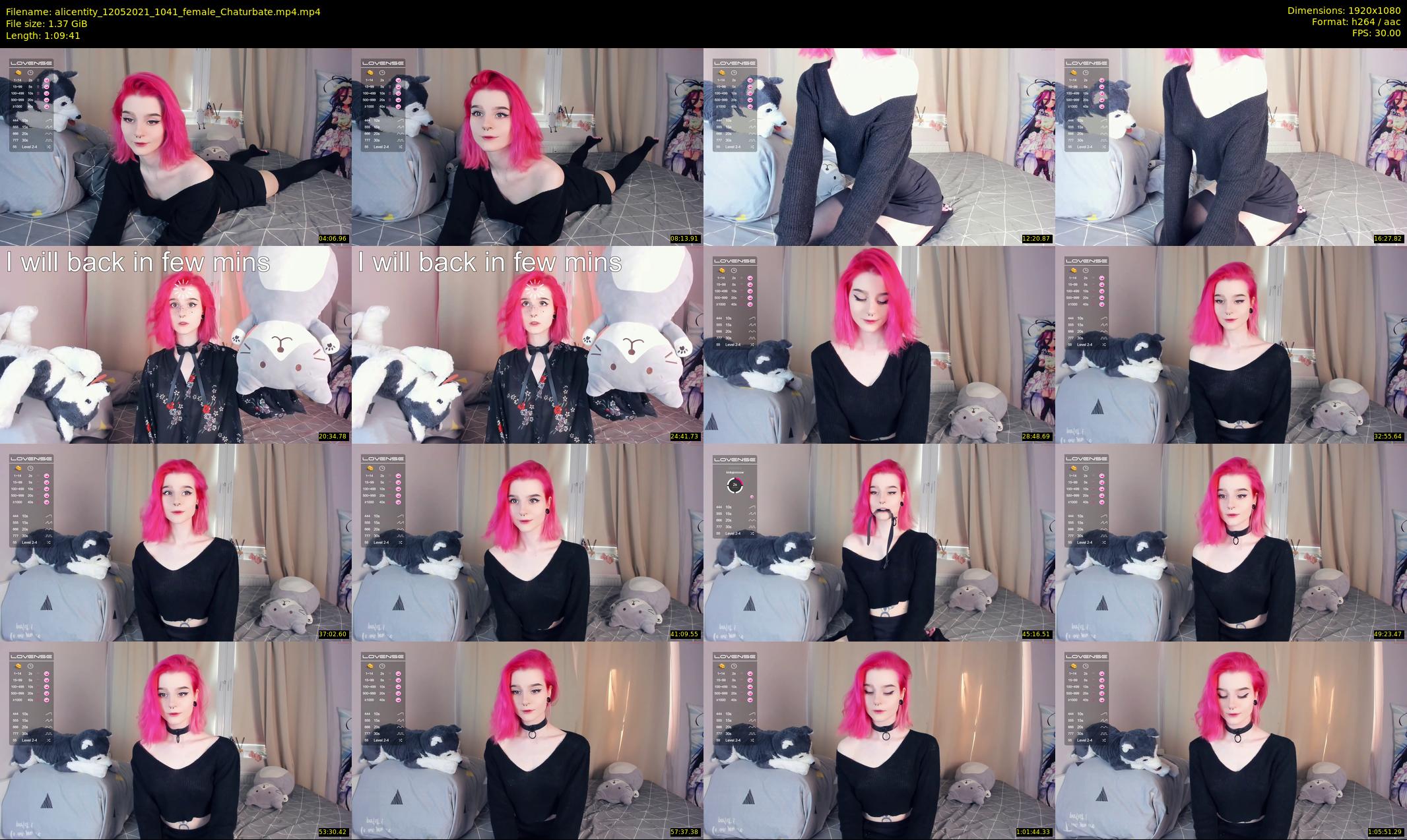 alicentity — 70 minute Chaturbate female cam show recording, 1080p, May 12, 2021