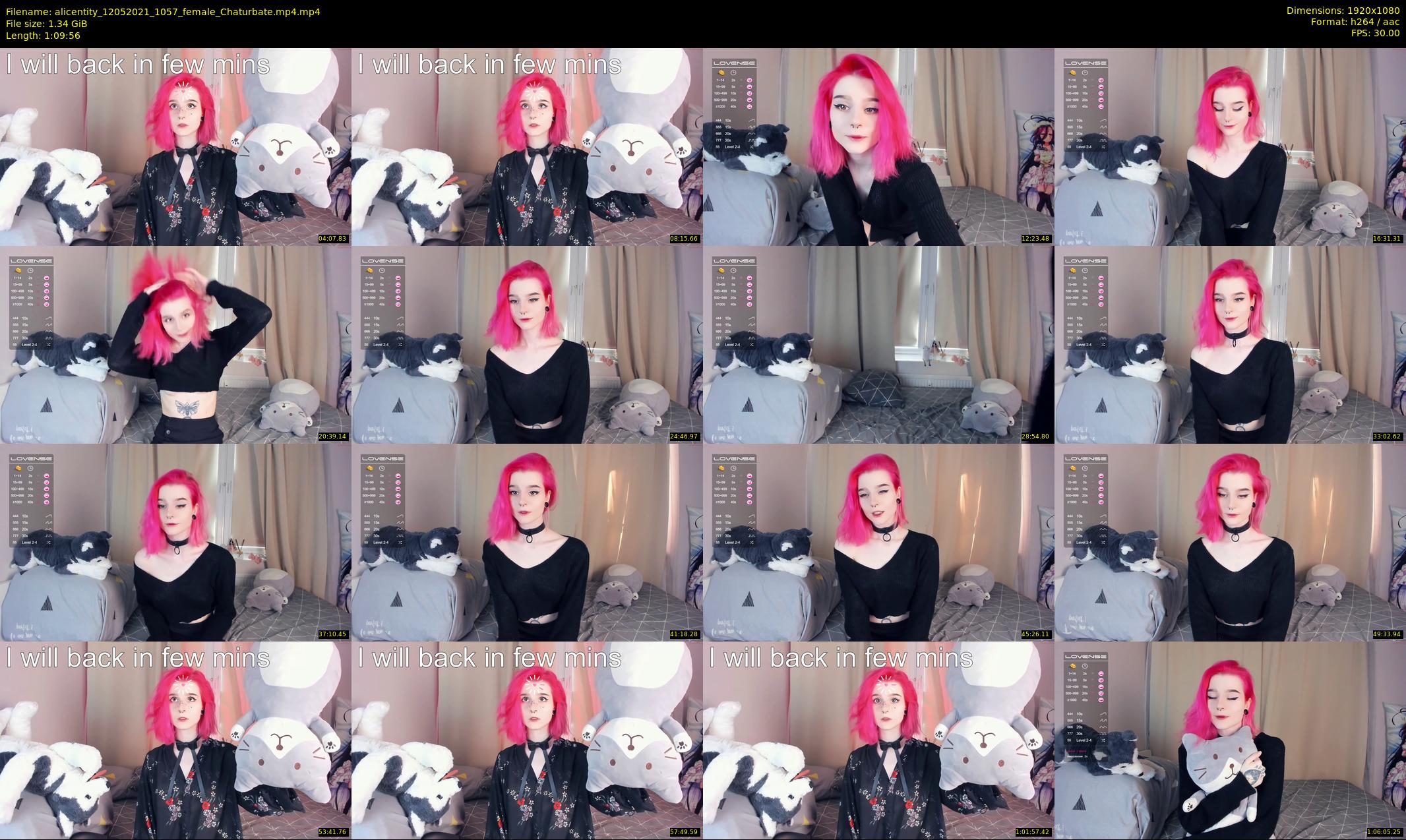alicentity — 70 minute Chaturbate female cam show recording, 1080p, May 12, 2021