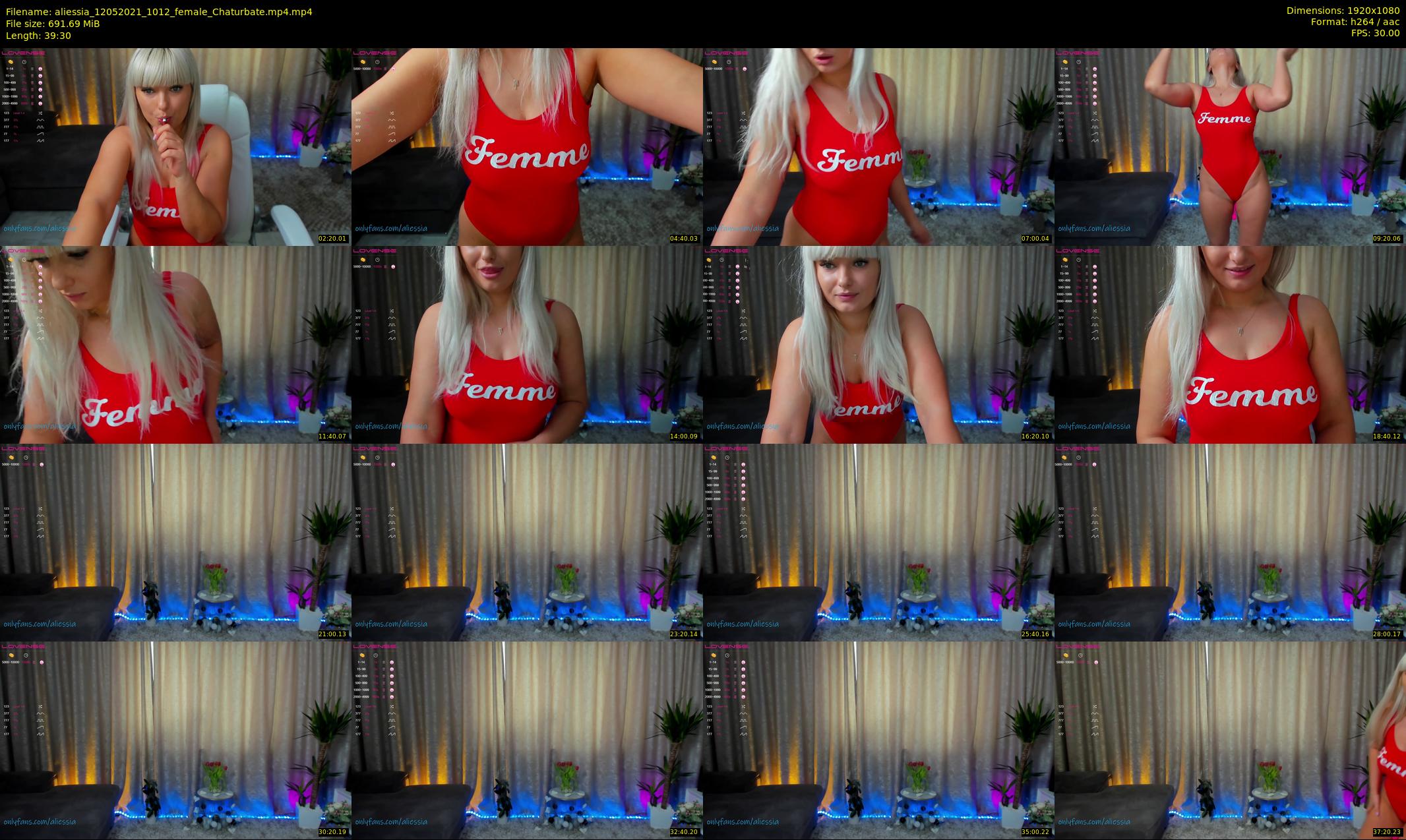 aliessia — 40 minute Chaturbate female cam show recording, 1080p, May 12, 2021