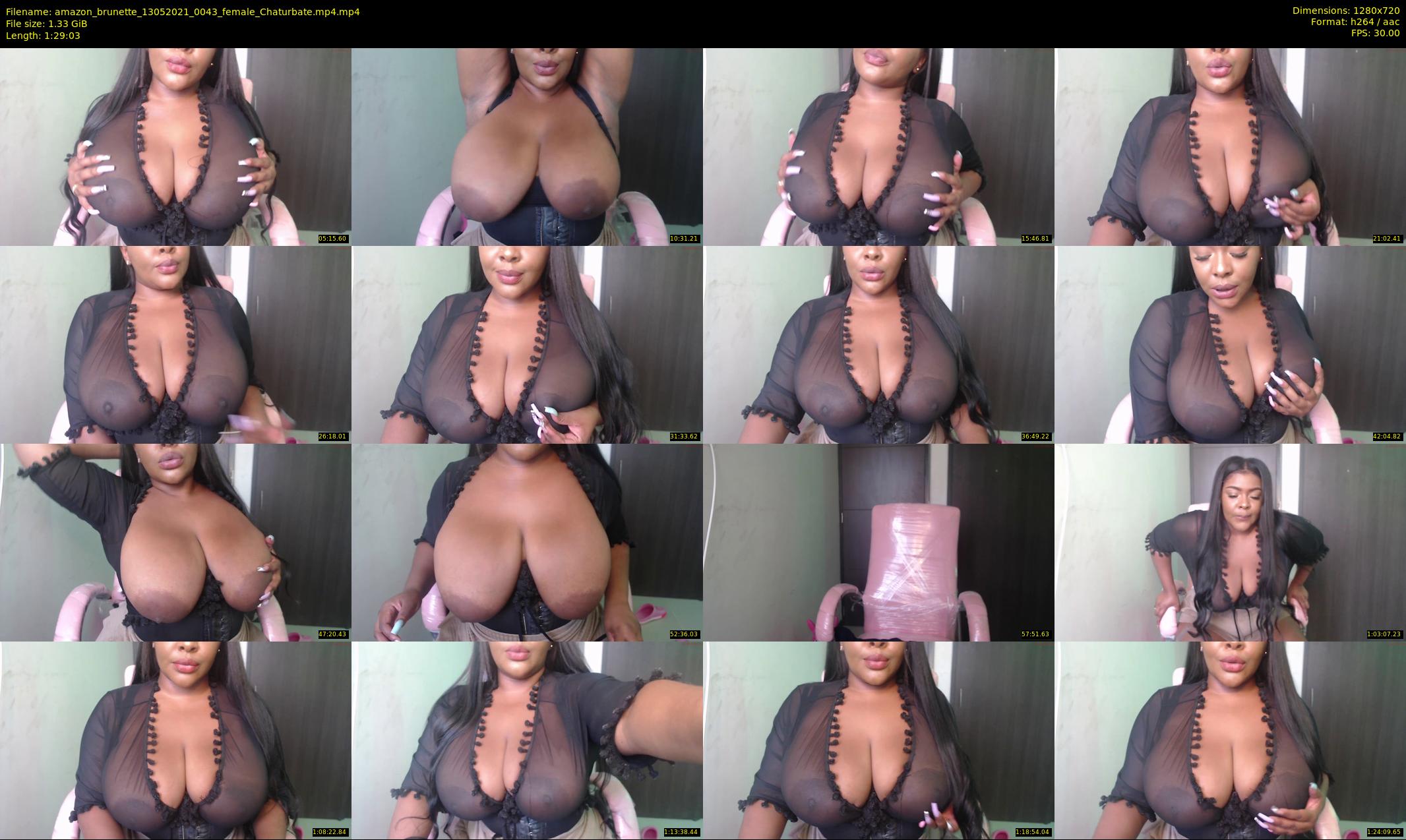 amazon_brunette — 90 minute Chaturbate female cam show recording, 720p, May 13, 2021