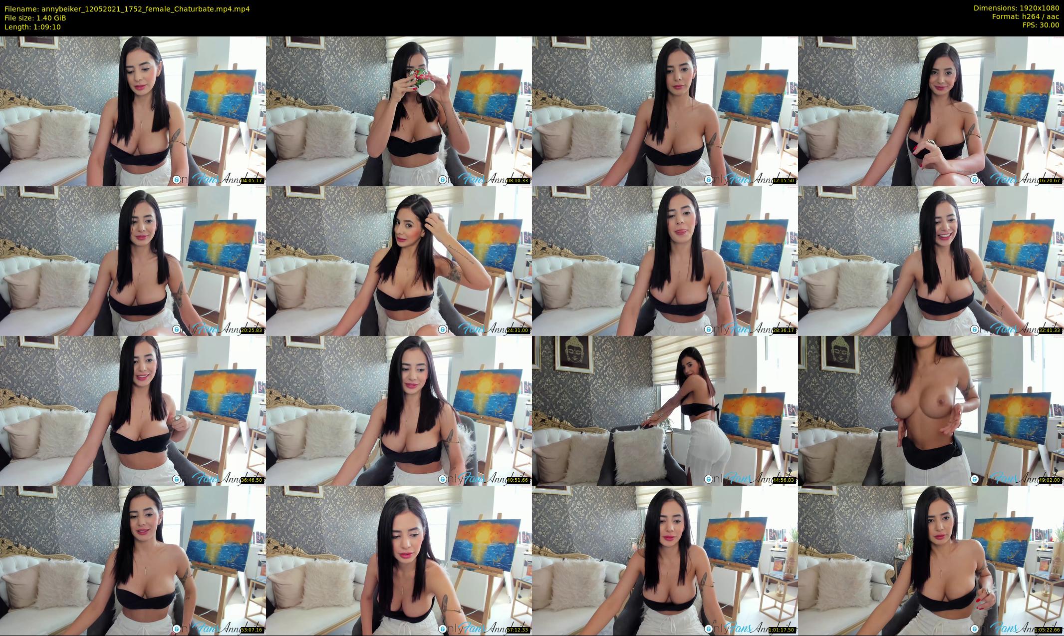 annybeiker — 70 minute Chaturbate female cam show recording, 1080p, May 12, 2021