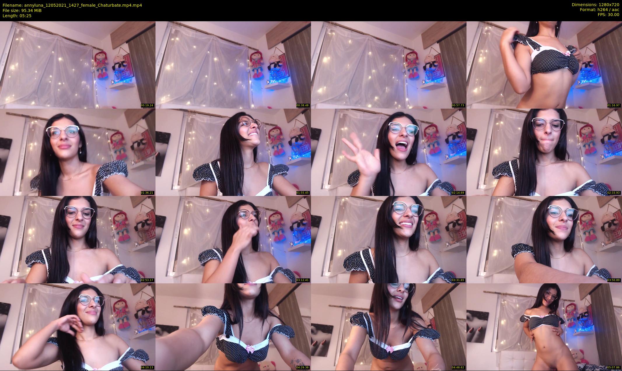 annyluna — 6 minute Chaturbate female cam show recording, 720p, May 12, 2021