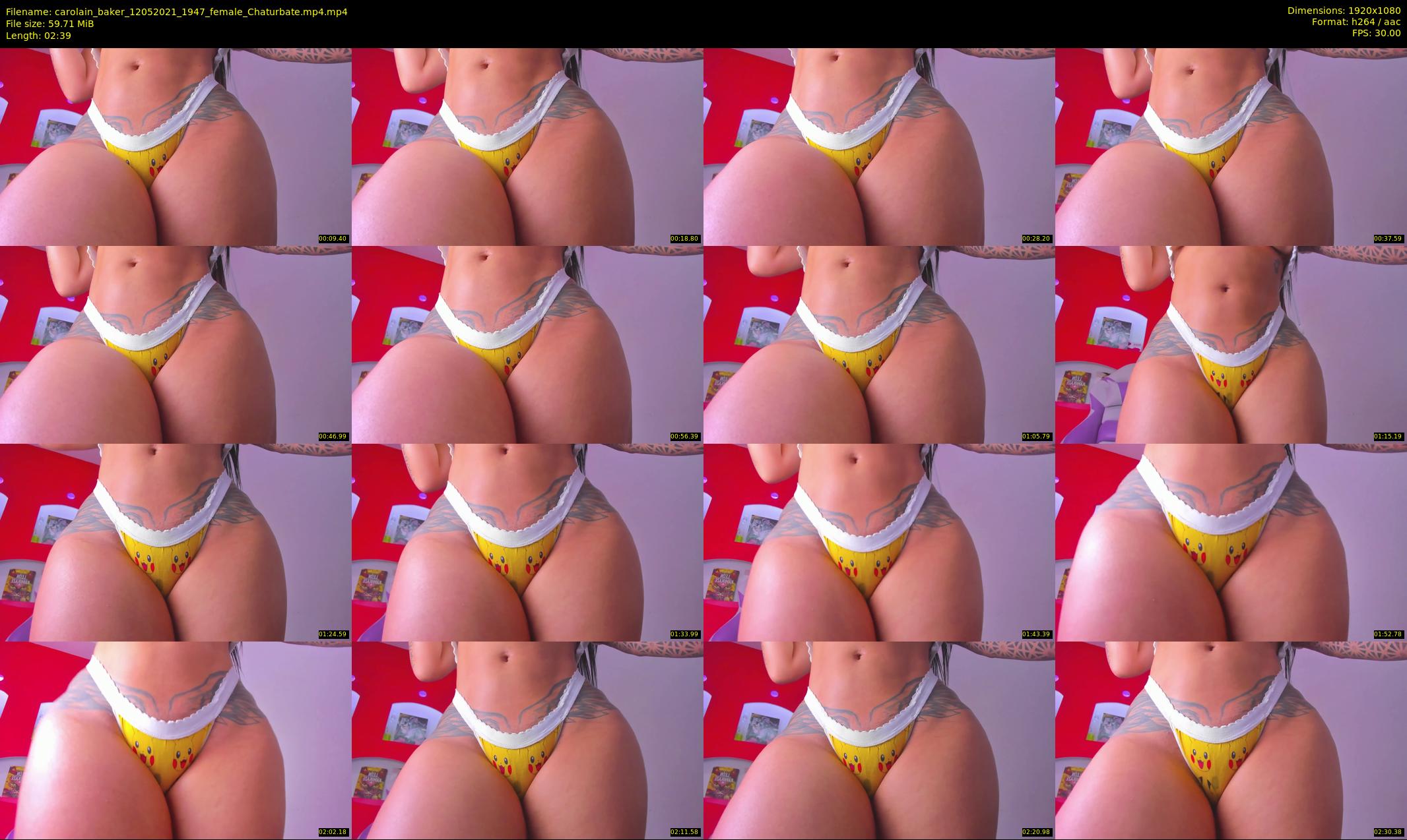 carolain_baker — 3 minute Chaturbate female cam show recording, 1080p, May 12, 2021