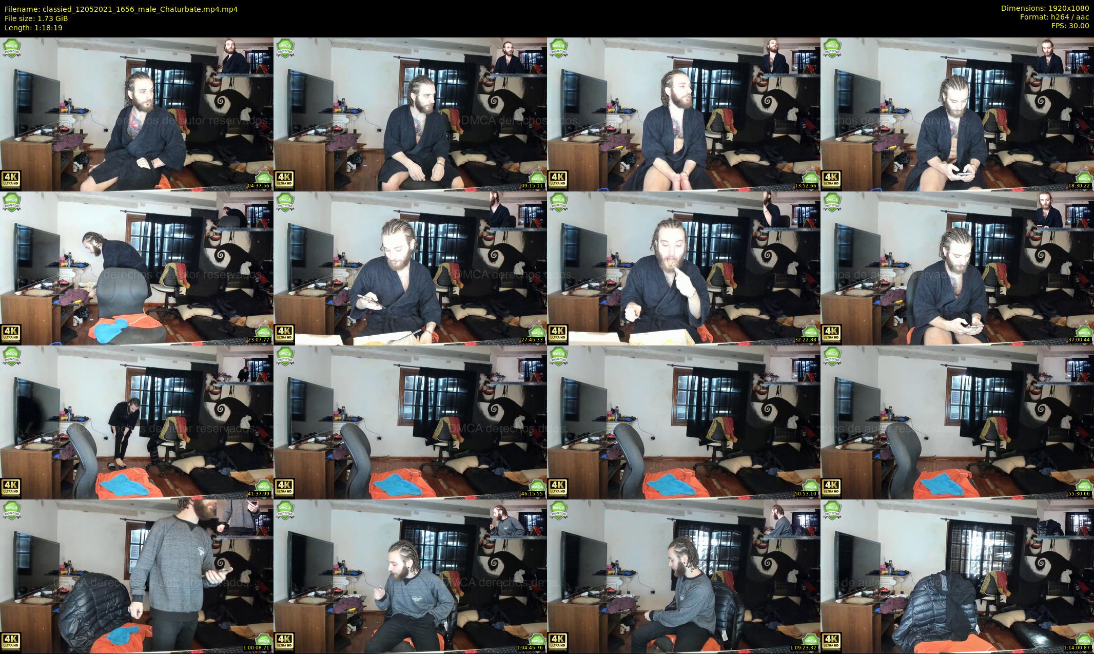 classied — 79 minute Chaturbate male cam show recording, 1080p, May 12, 2021