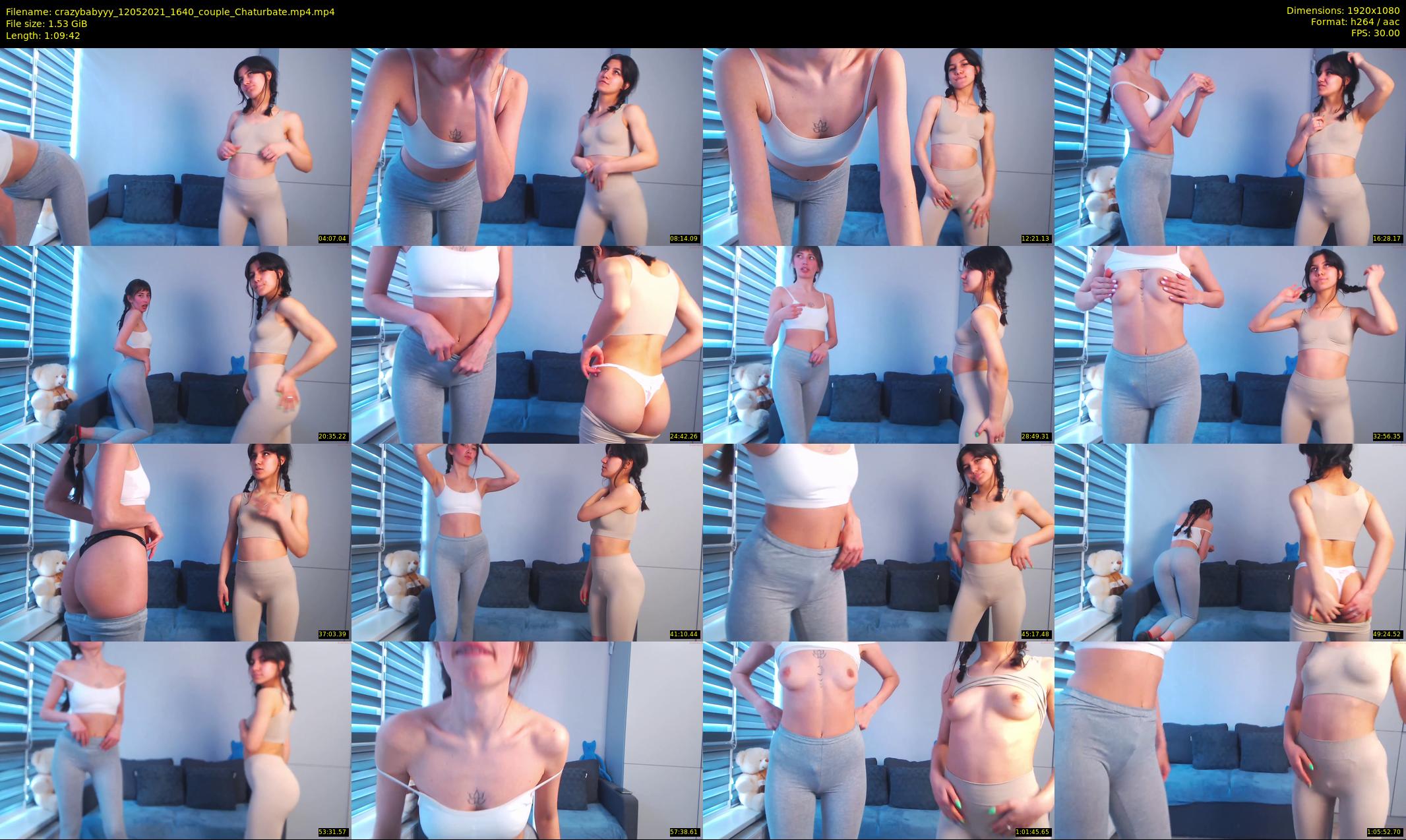 crazybabyyy — 70 minute Chaturbate couple cam show recording, 1080p, May 12, 2021