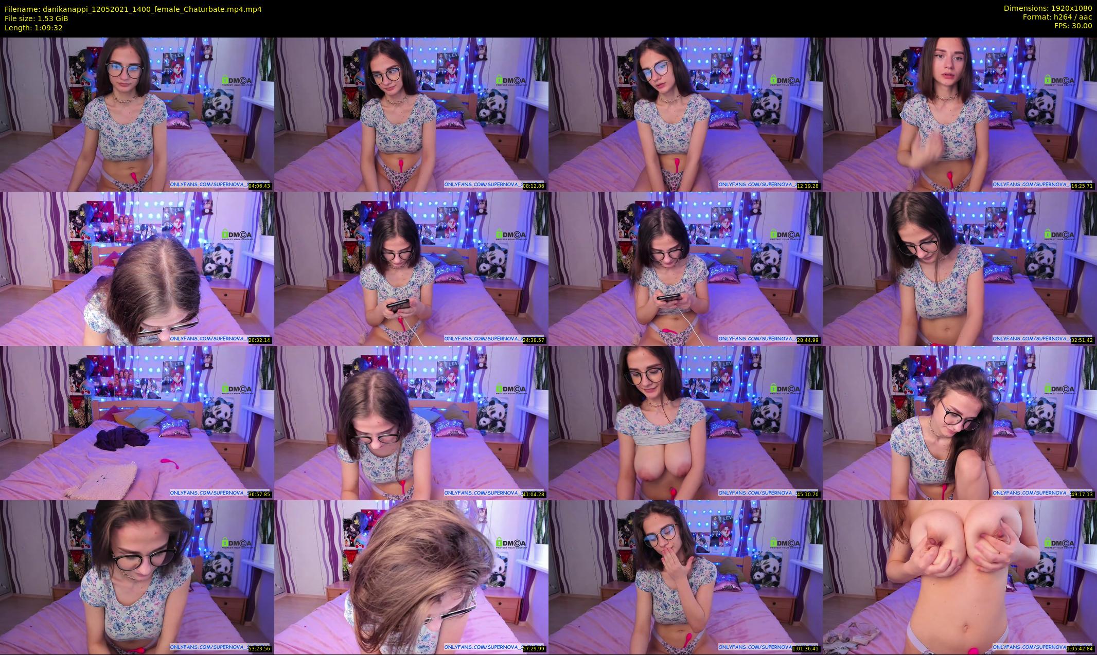 danikanappi — 70 minute Chaturbate female cam show recording, 1080p, May 12, 2021