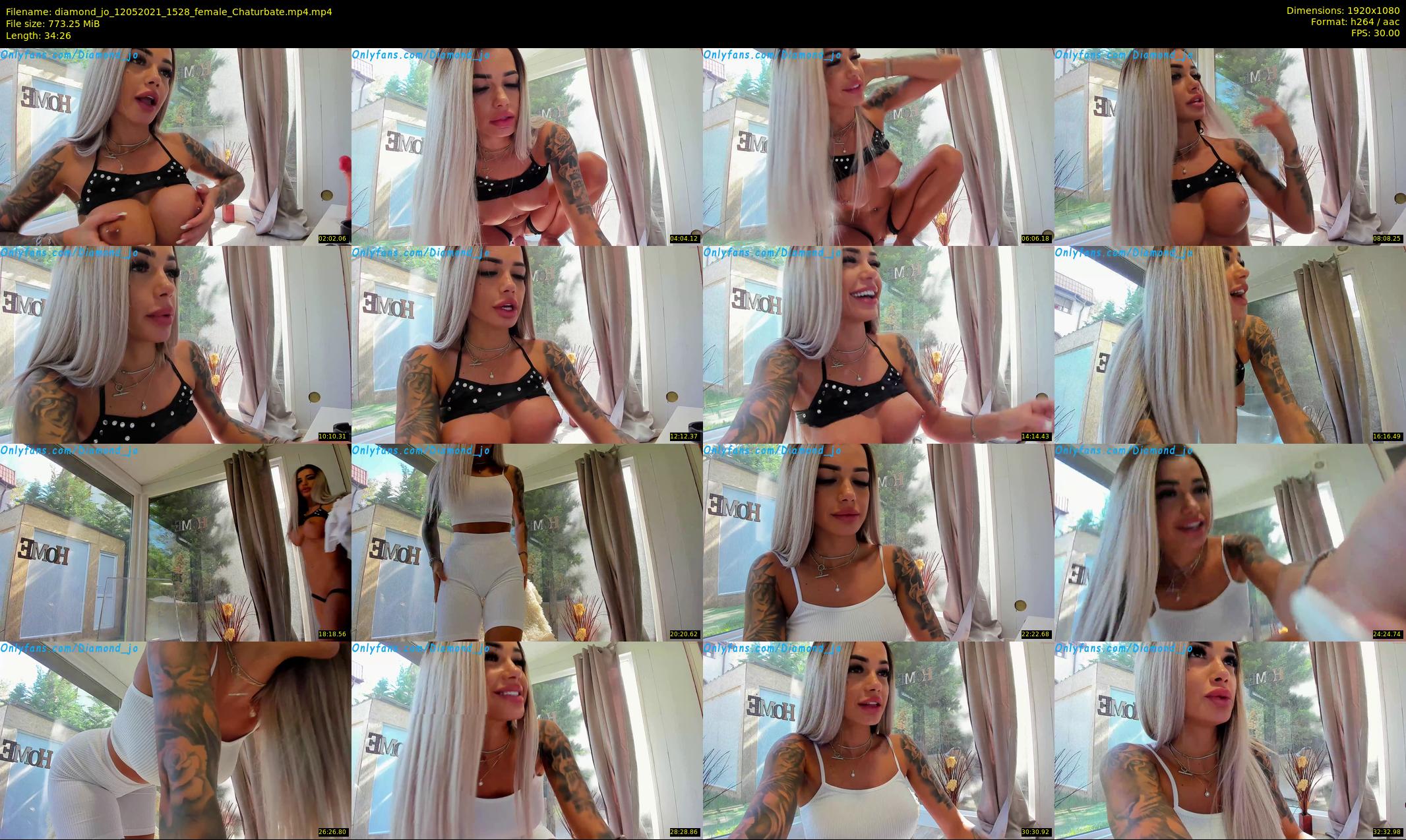 diamond_jo — 35 minute Chaturbate female cam show recording, 1080p, May 12, 2021