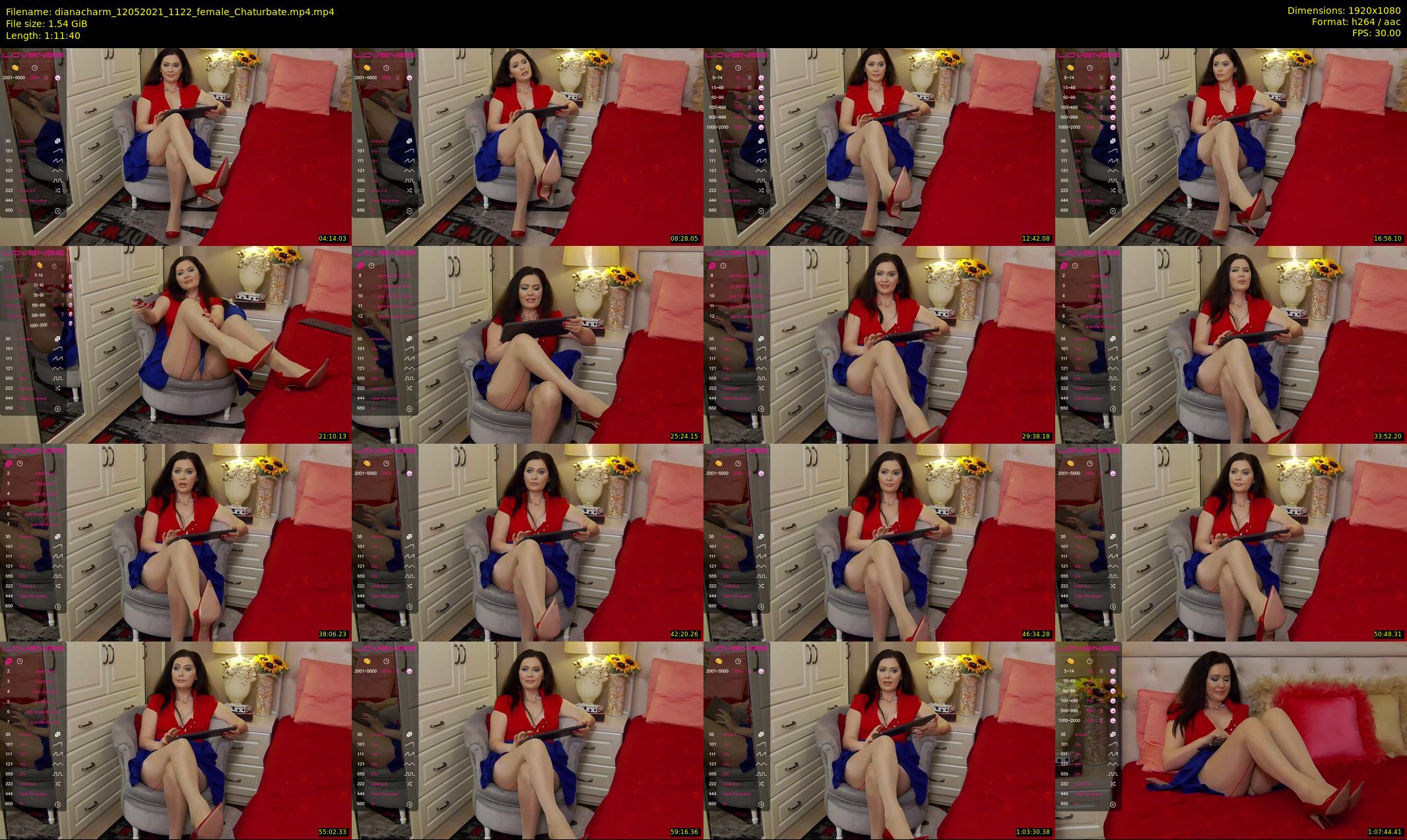 dianacharm — 72 minute Chaturbate female cam show recording, 1080p, May 12, 2021