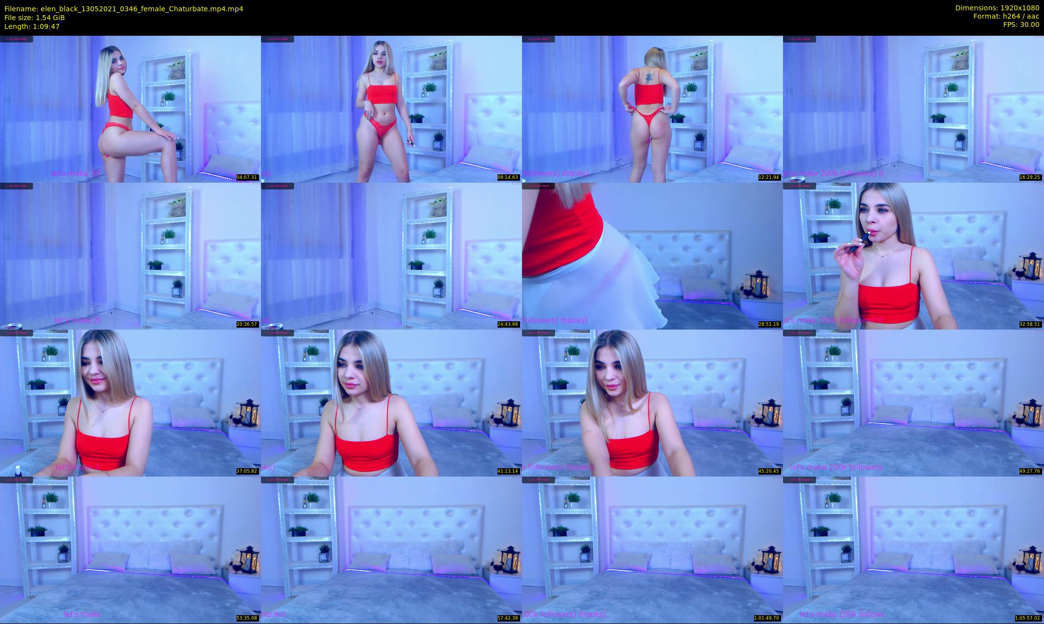 elen_black — 70 minute Chaturbate female cam show recording, 1080p, May 13, 2021