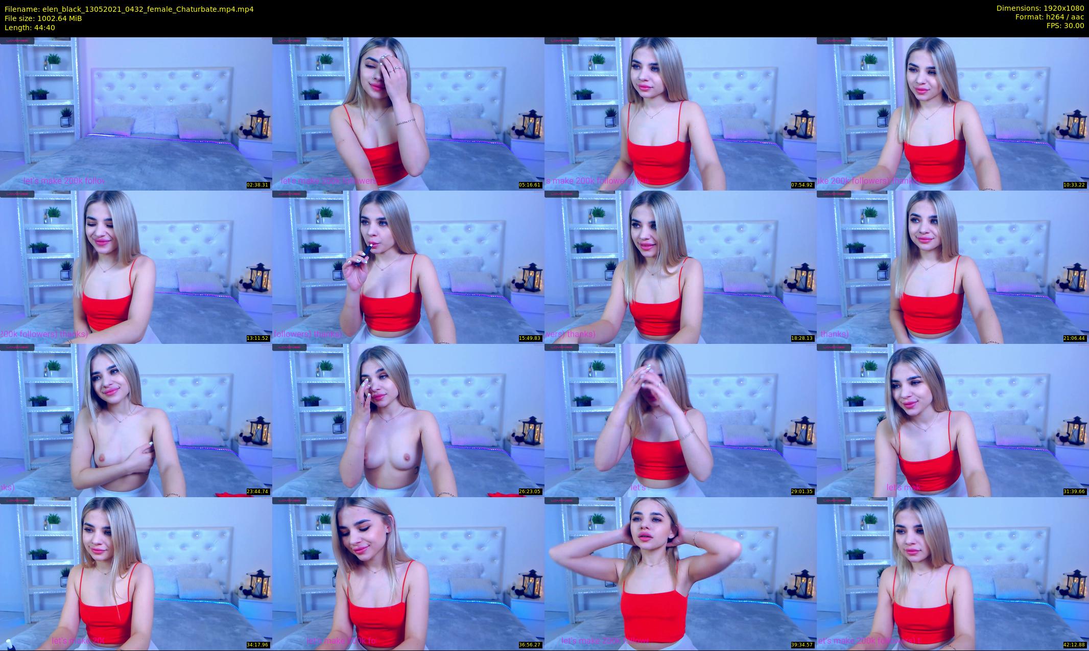 elen_black — 45 minute Chaturbate female cam show recording, 1080p, May 13, 2021