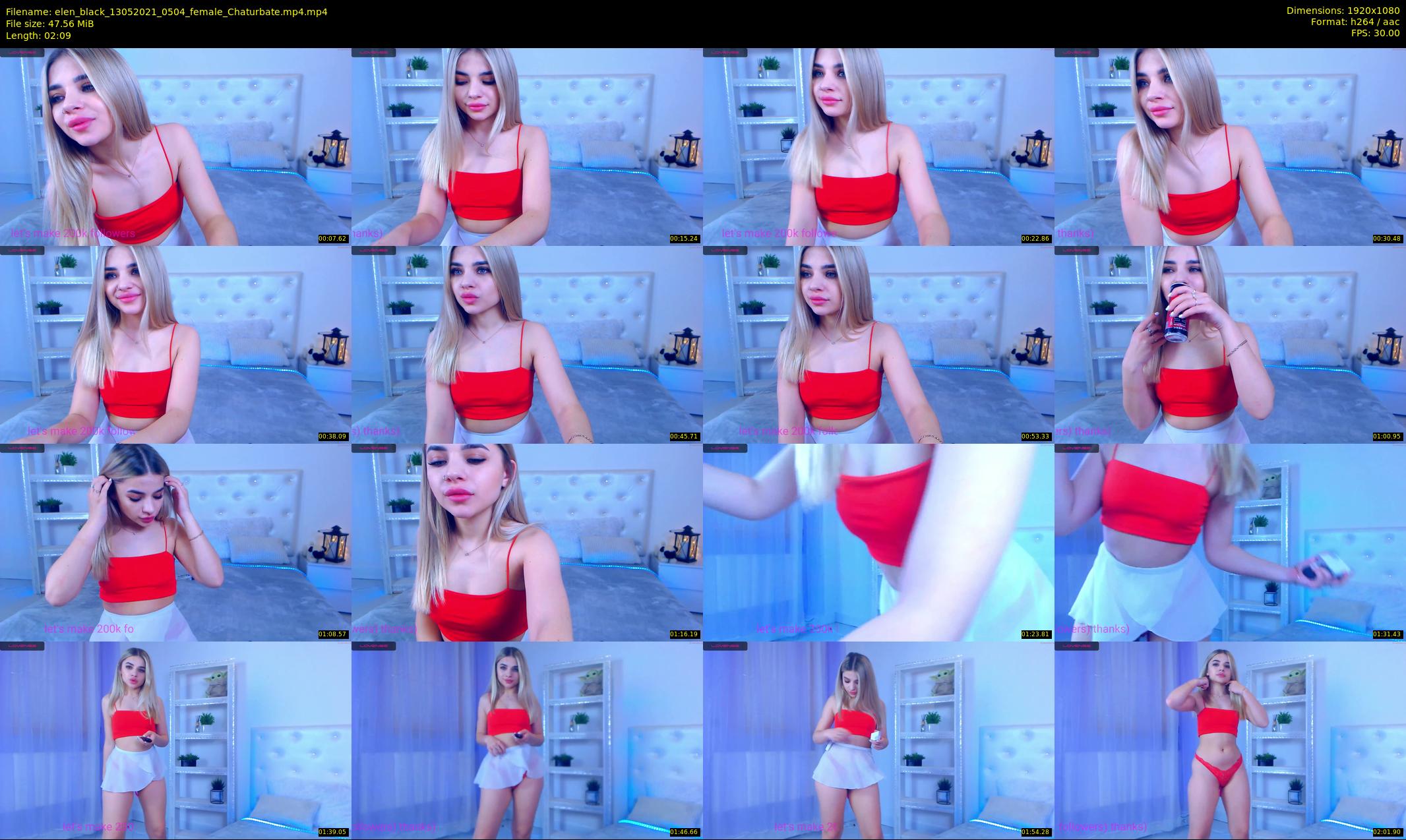elen_black — 3 minute Chaturbate female cam show recording, 1080p, May 13, 2021