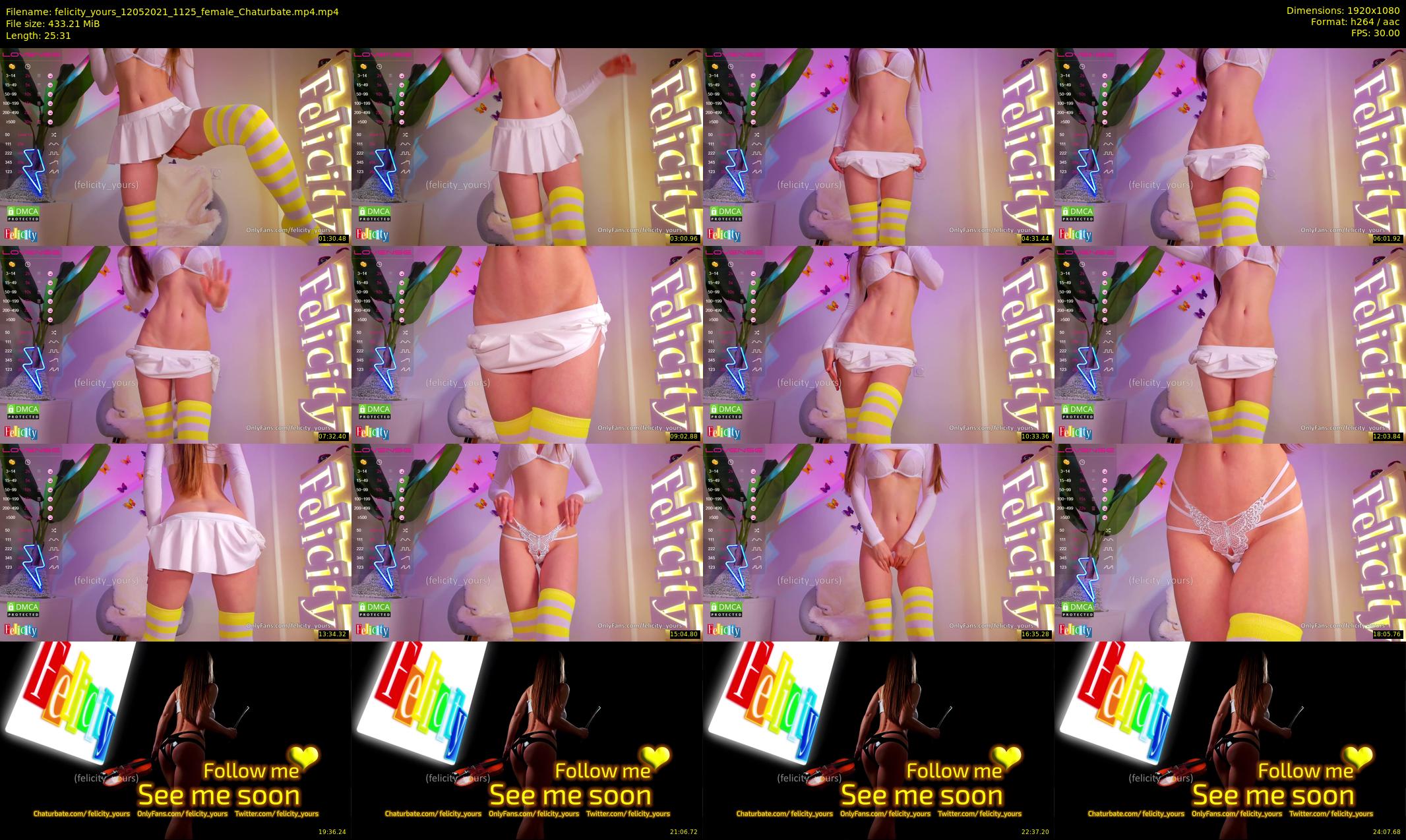 felicity_yours — 26 minute Chaturbate female cam show recording, 1080p, May 12, 2021