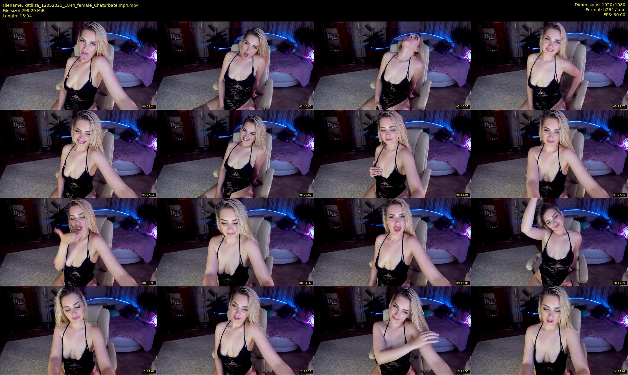 kittiliza — 16 minute Chaturbate female cam show recording, 1080p, May 12, 2021