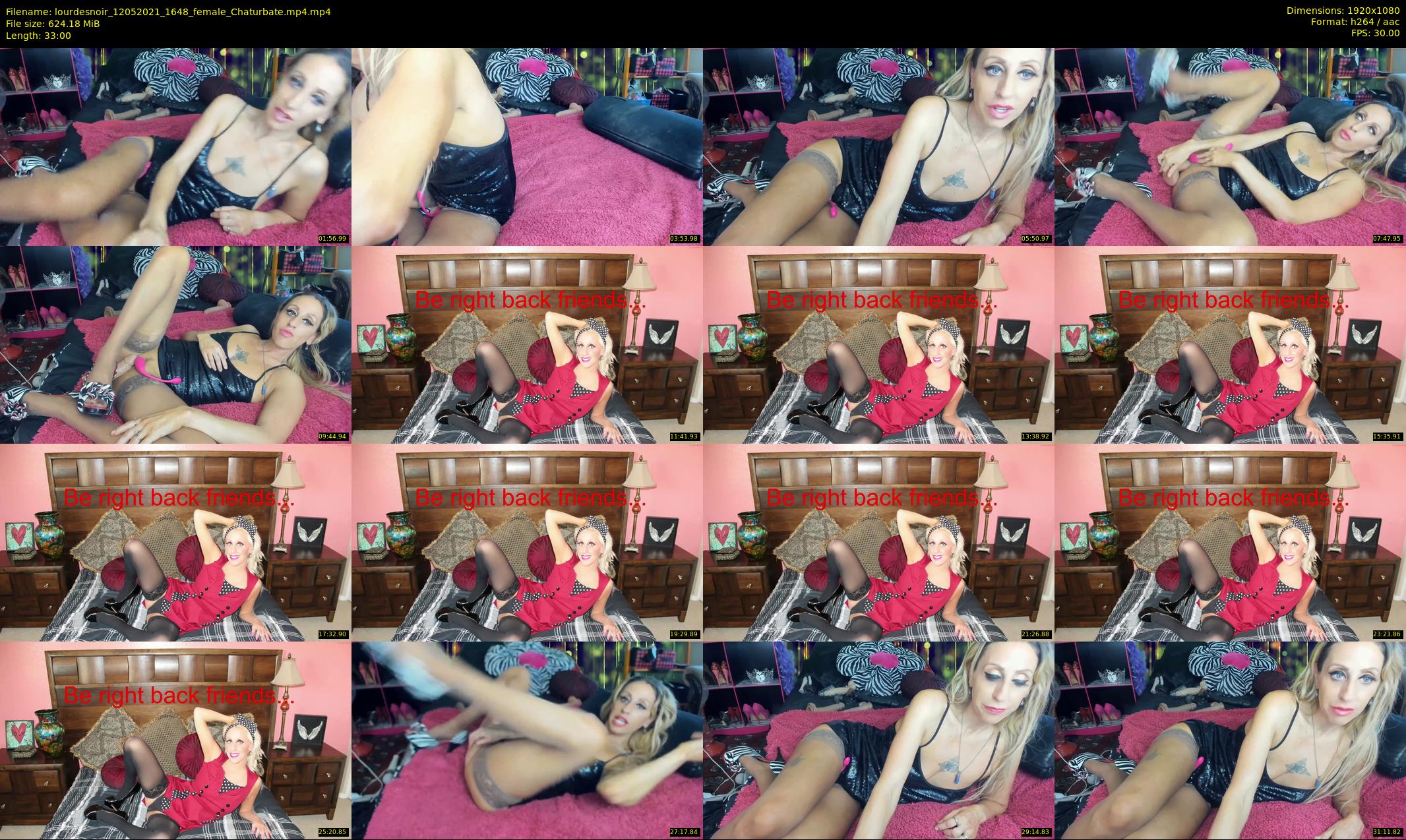 lourdesnoir — 33 minute Chaturbate female cam show recording, 1080p, May 12, 2021
