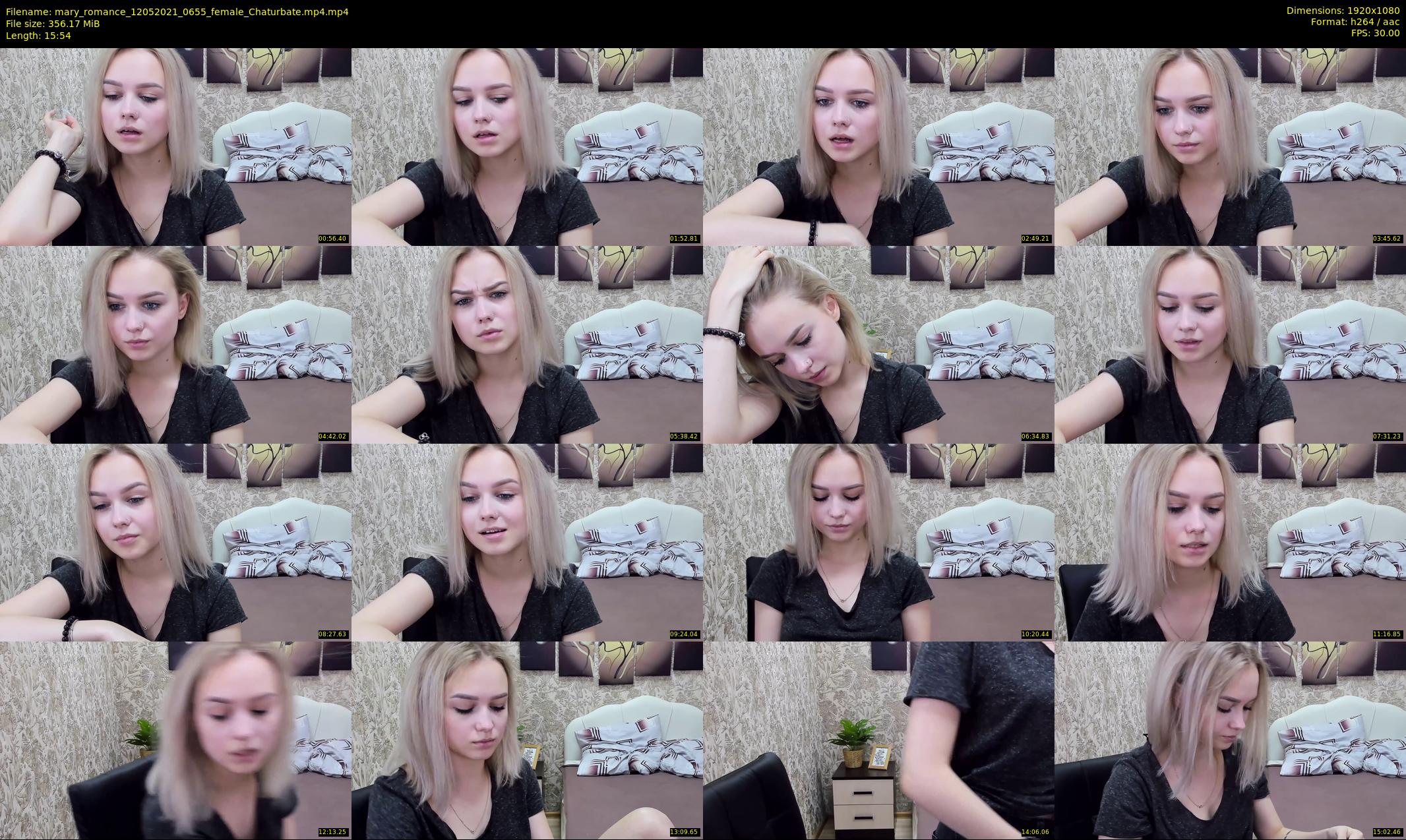 mary_romance — 16 minute Chaturbate female cam show recording, 1080p, May 12, 2021