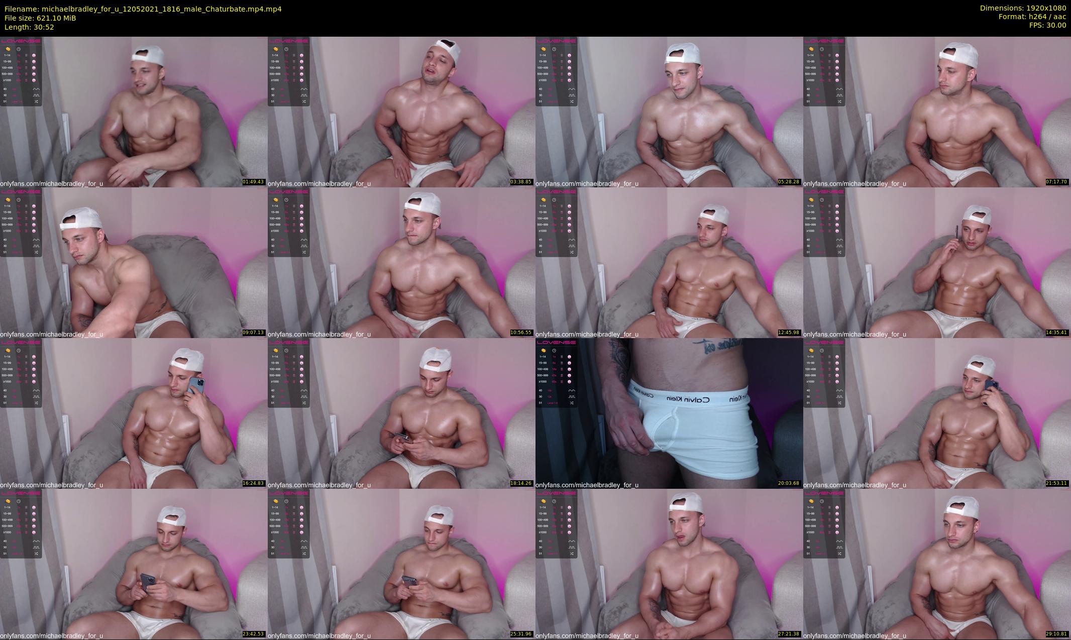 michaelbradley_for_u — 31 minute Chaturbate male cam show recording, 1080p, May 12, 2021