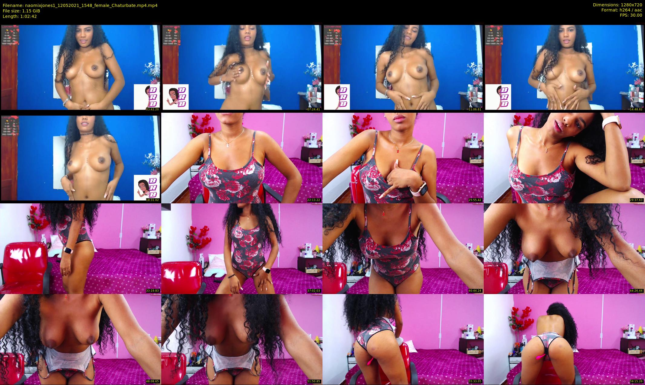 naomixjones1 — 63 minute Chaturbate female cam show recording, 720p, May 12, 2021