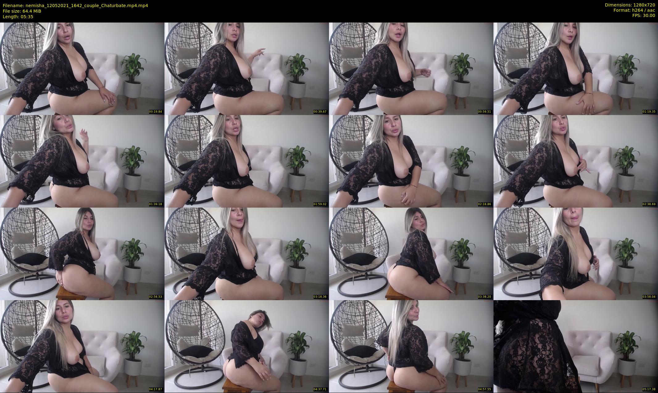 nemisha — 6 minute Chaturbate female cam show recording, 720p, May 12, 2021
