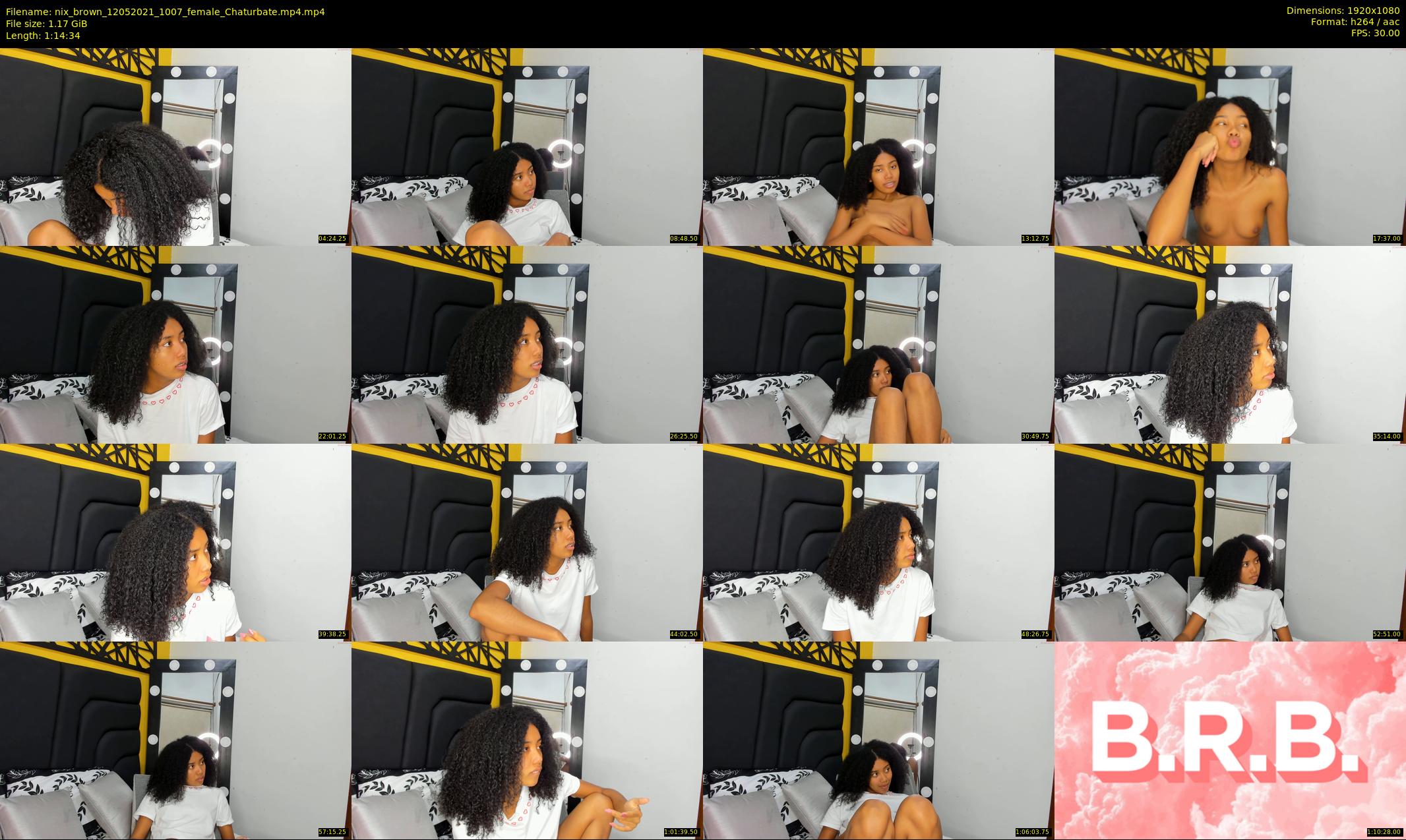nix_brown — 75 minute Chaturbate female cam show recording, 1080p, May 12, 2021