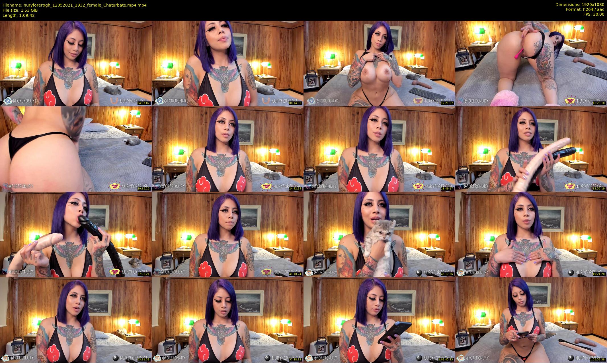 nuryforerogh — 70 minute Chaturbate female cam show recording, 1080p, May 12, 2021